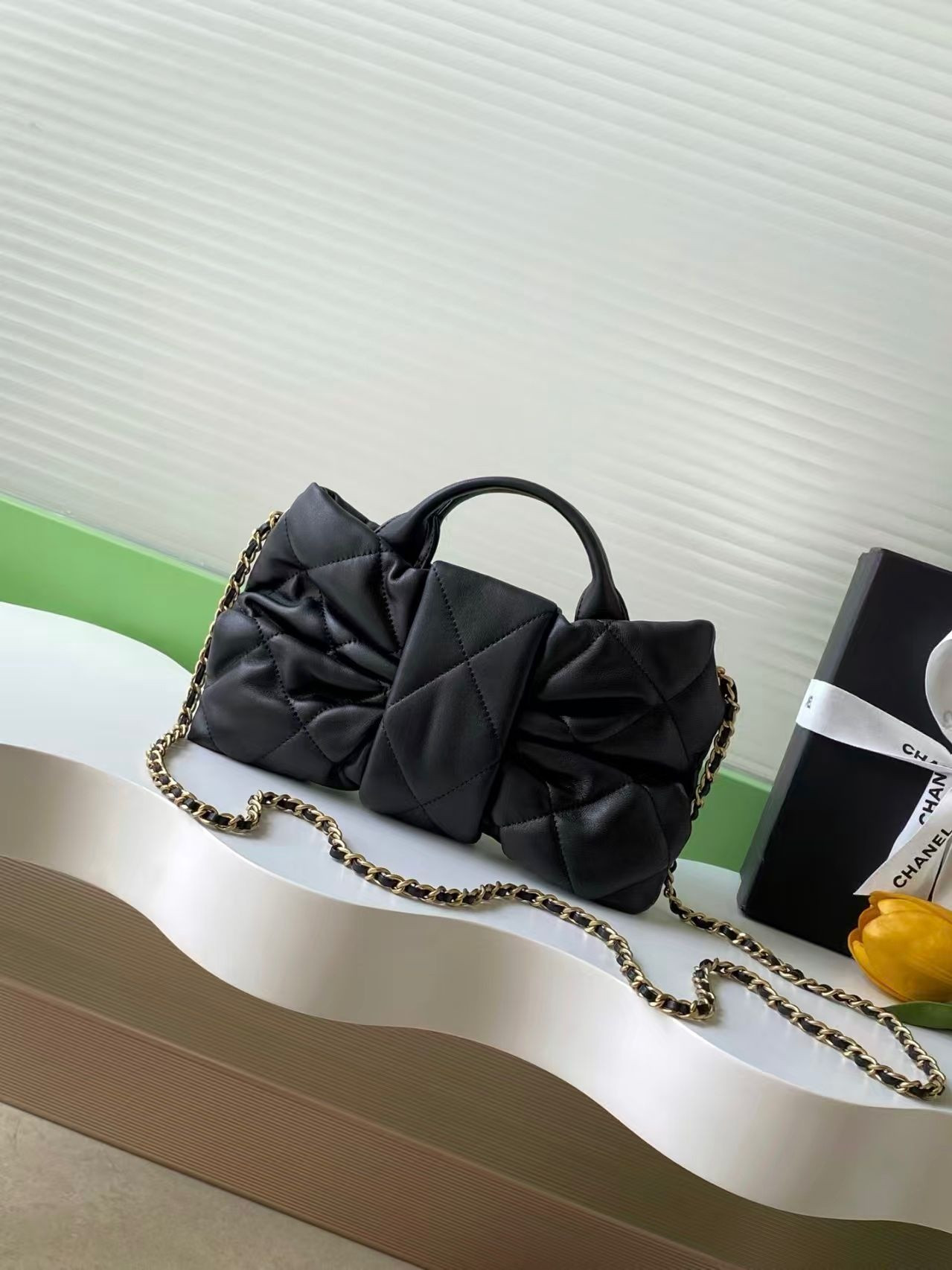 Ch**el Mini Bow Bag 18x26x5cm
