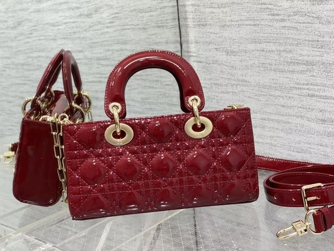 D10r SMALL LADY D-JOY BAG RED 22x6x12cm