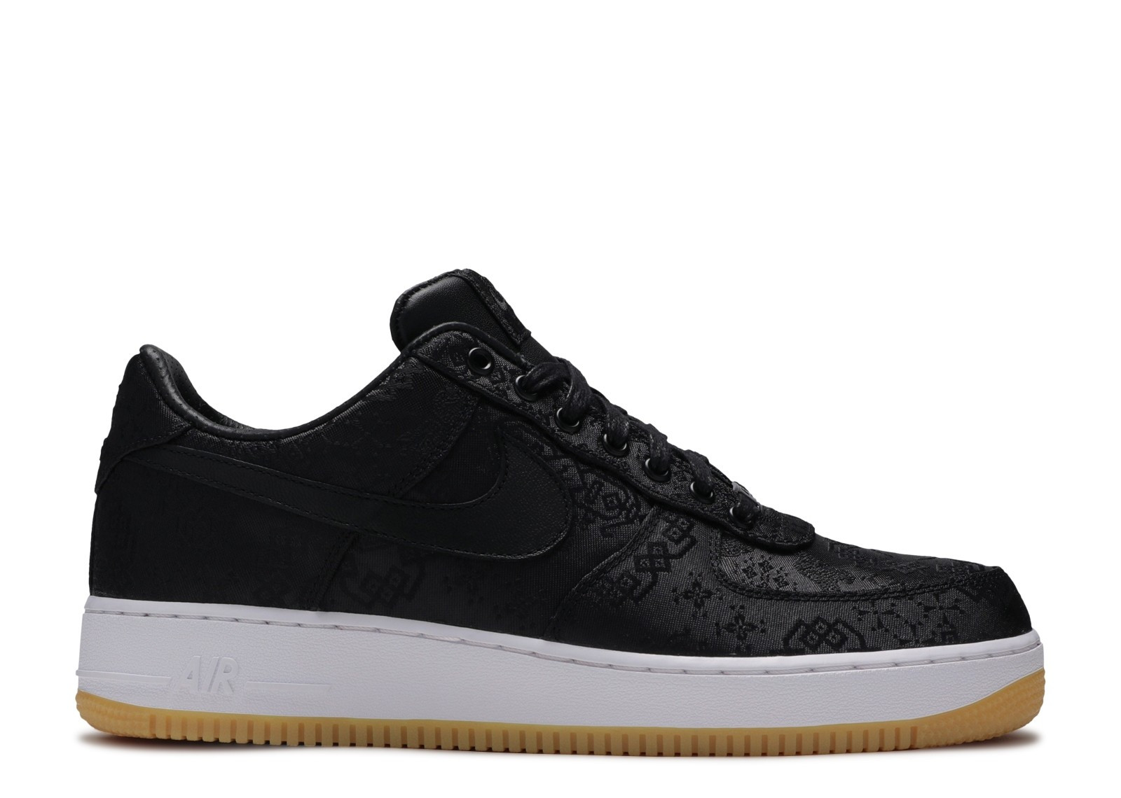 UA NIKE FRAGMENT DESIGN X CLOT X AIR FORCE 1 "BLACK SILK"