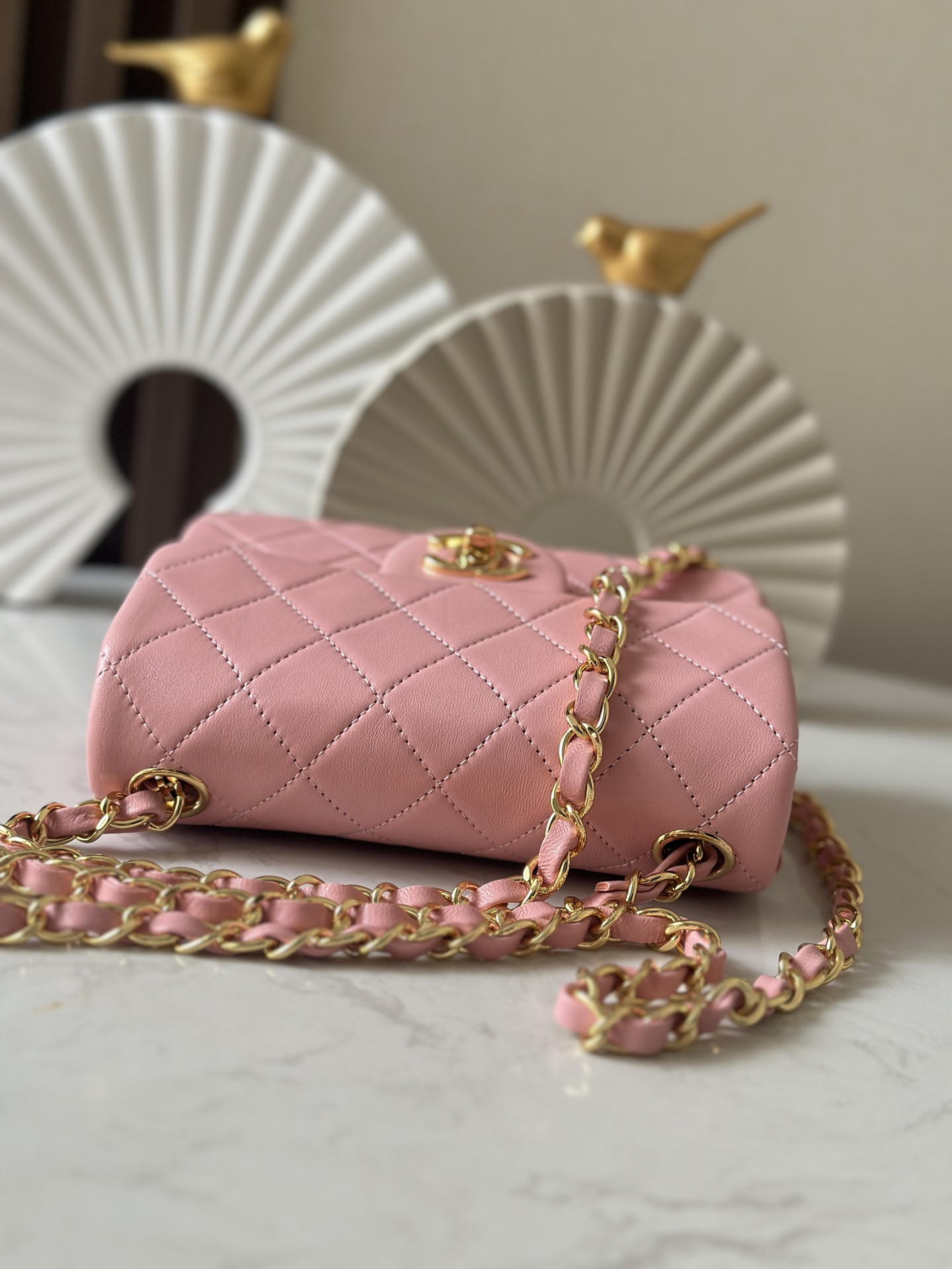Ch**el Mini Square Flap Bag 17.5cm