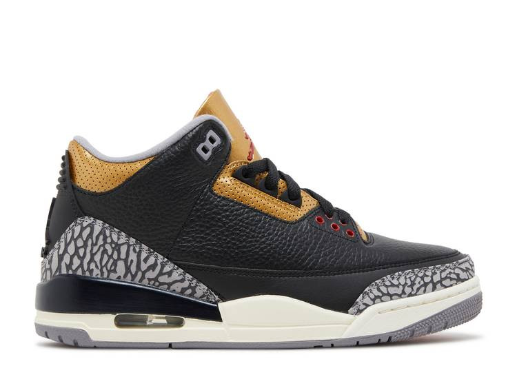 UA WMNS AIR JORDAN 3 RETRO 'BLACK GOLD'