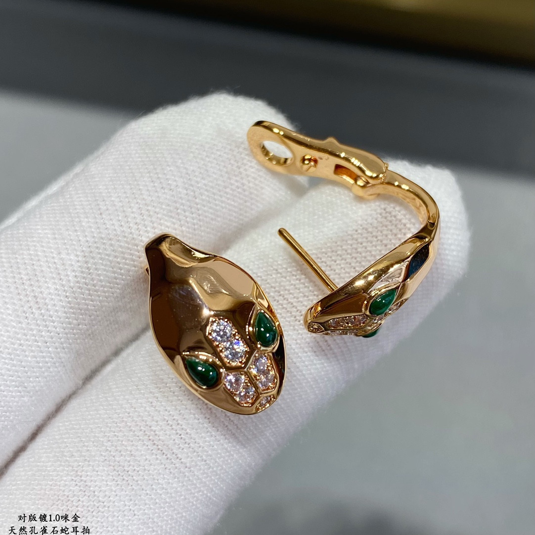 Bv1g*ai Bald Snake Earrings