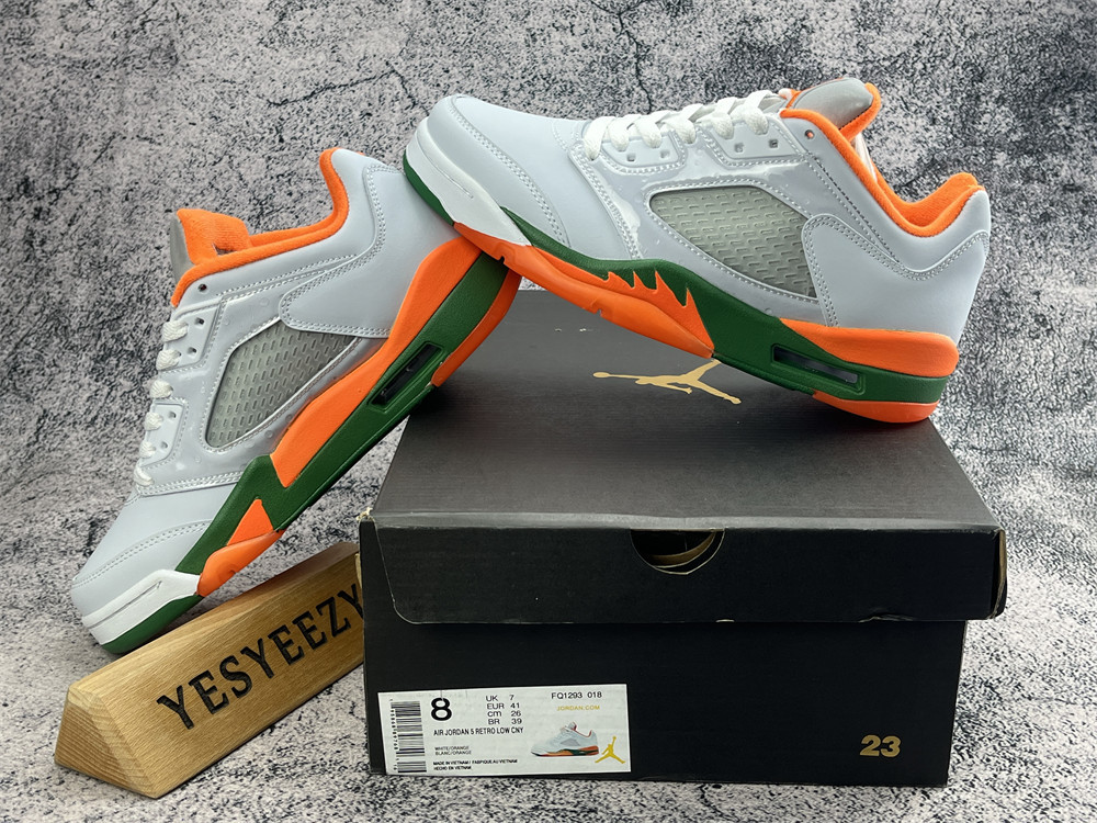 UA Jordan 5 Retro Low Miami Hurricanes