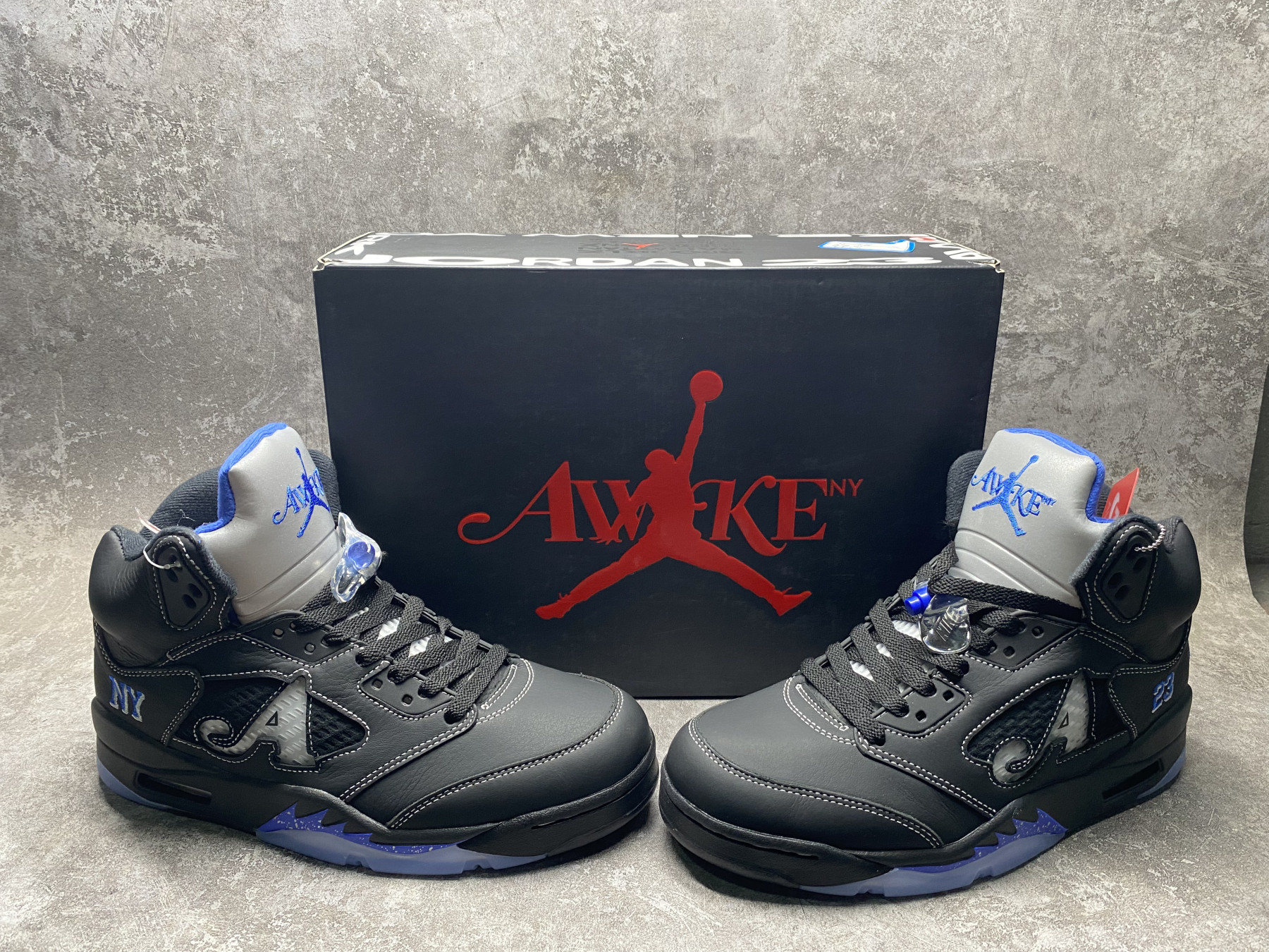 UA Jordan 5 Retro Awake NY Black