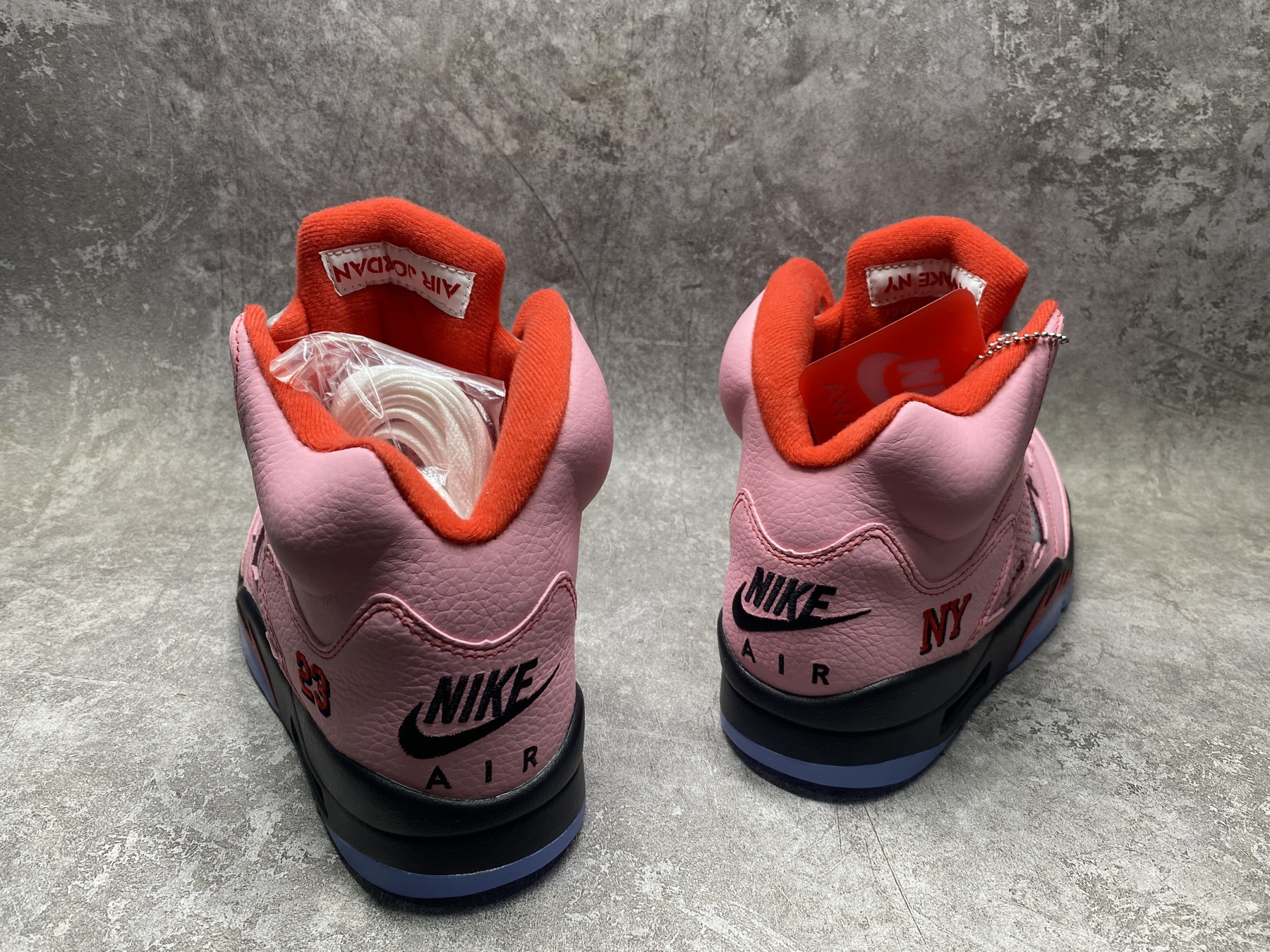 UA Jordan 5 Retro Awake NY Arctic Pink
