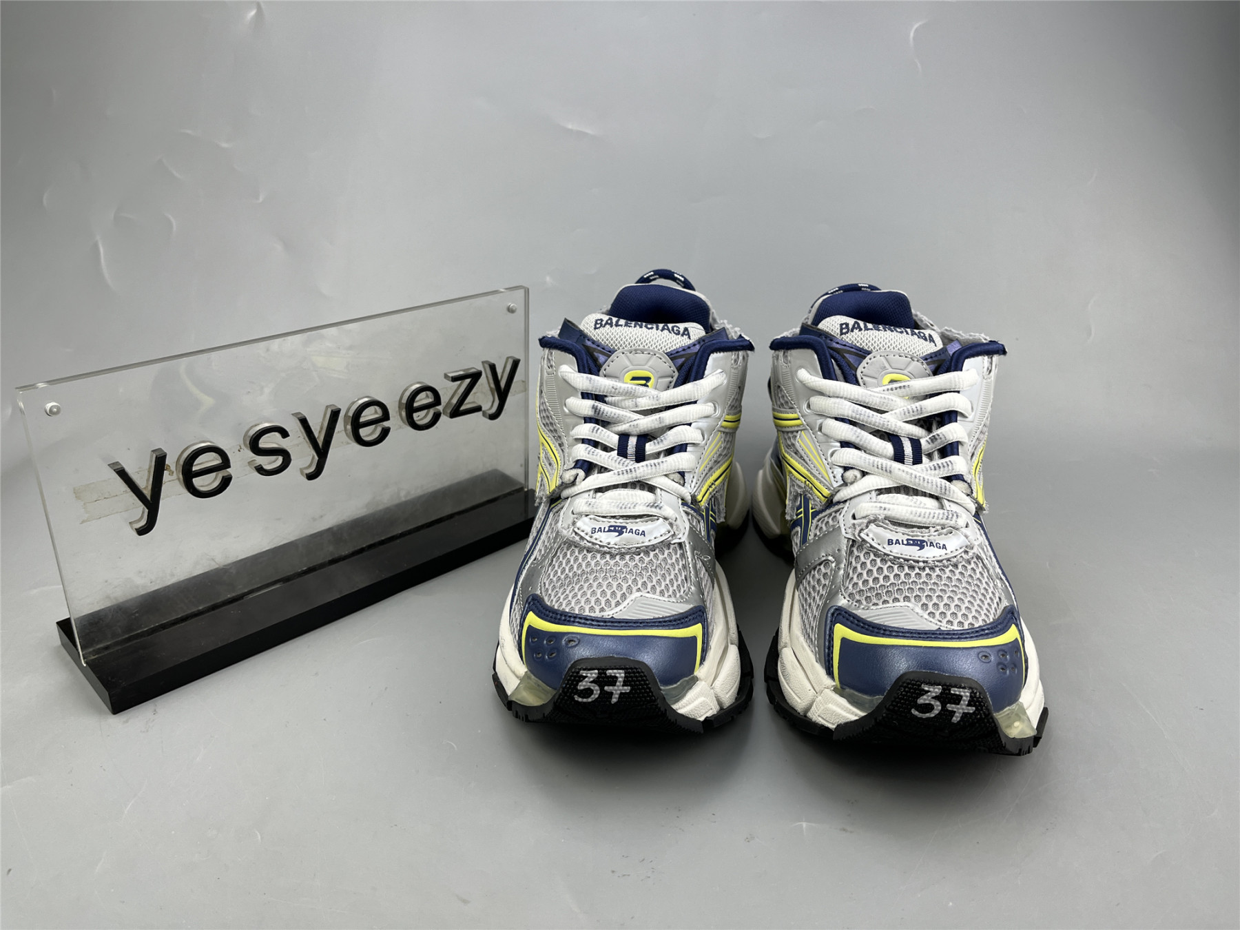 UA RUNNER BLK GREY YELLOW