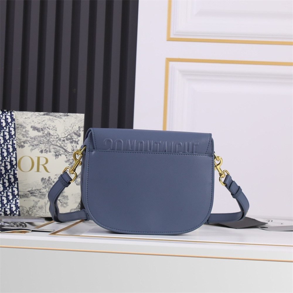 MEDIUM D10r BOBBY BAG Navy Box Calfskin