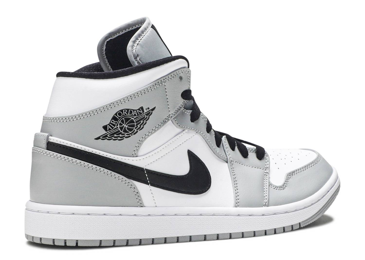 UA AIR JORDAN 1 MID LIGHT SMOKE GREY