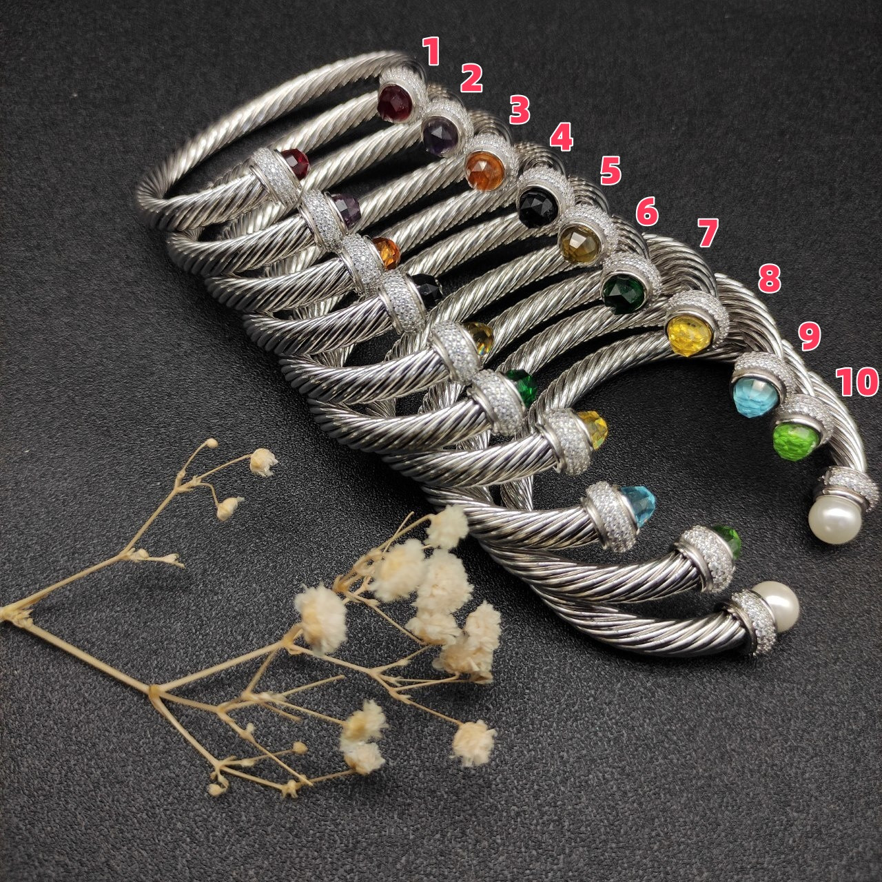 dau1d Yvrm*n 7mm full d1am0nd bracelet (wrist circumference 15-20cm)