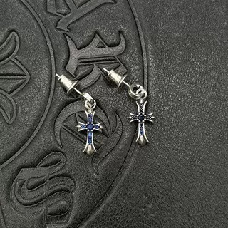 Ch*0me He**ts Cross Earrings