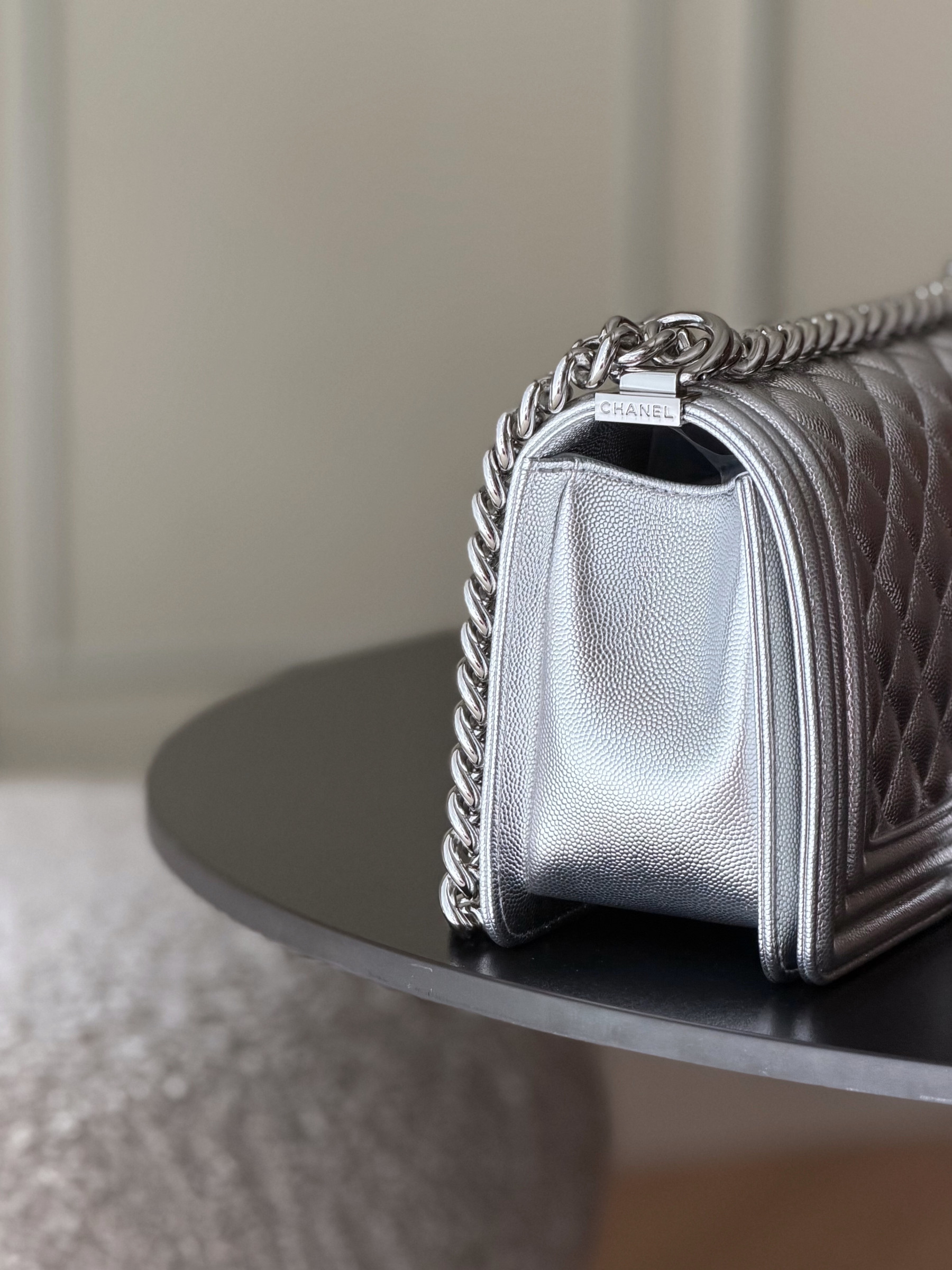 Ch**el Boy Handbag 15x25x9cm