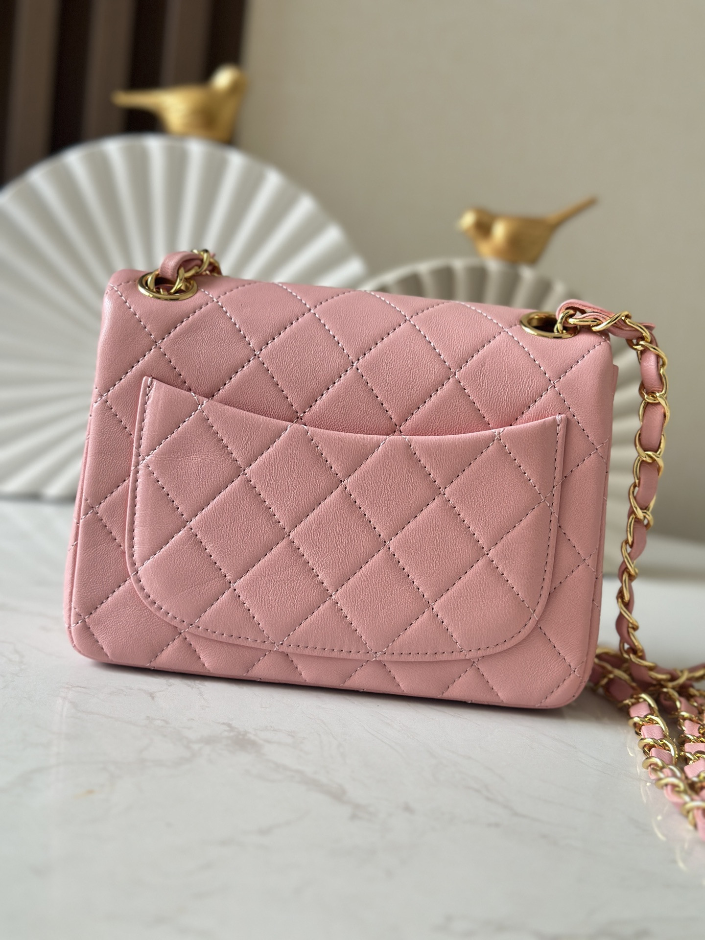 Ch**el Mini Square Flap Bag 17.5cm