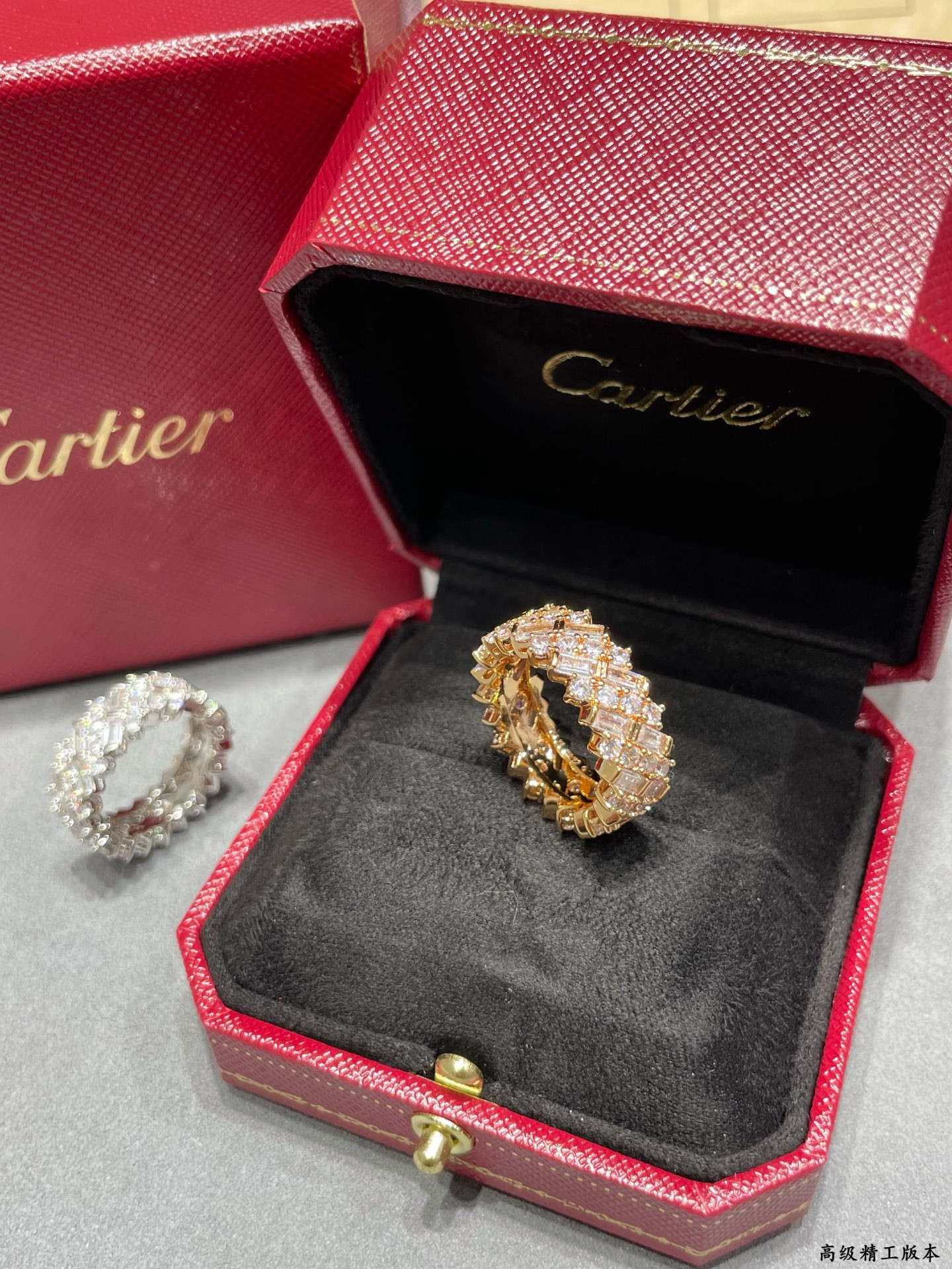 Ca*t1er step D1am0nd ring
