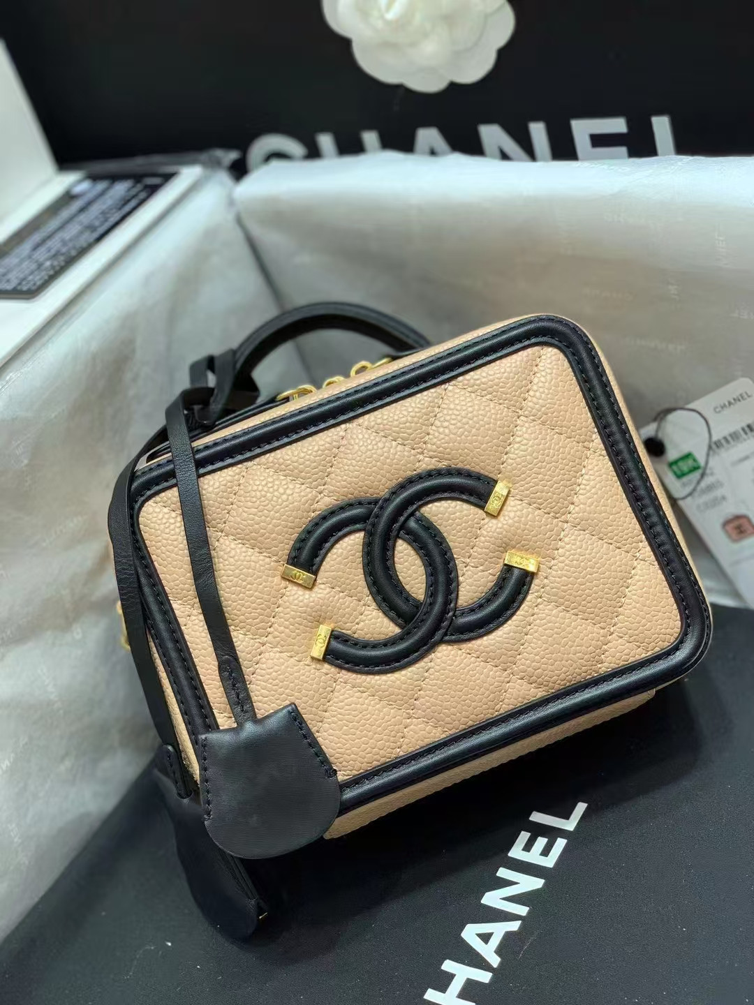 Ch**el VANITY CASE 17x7x13cm
