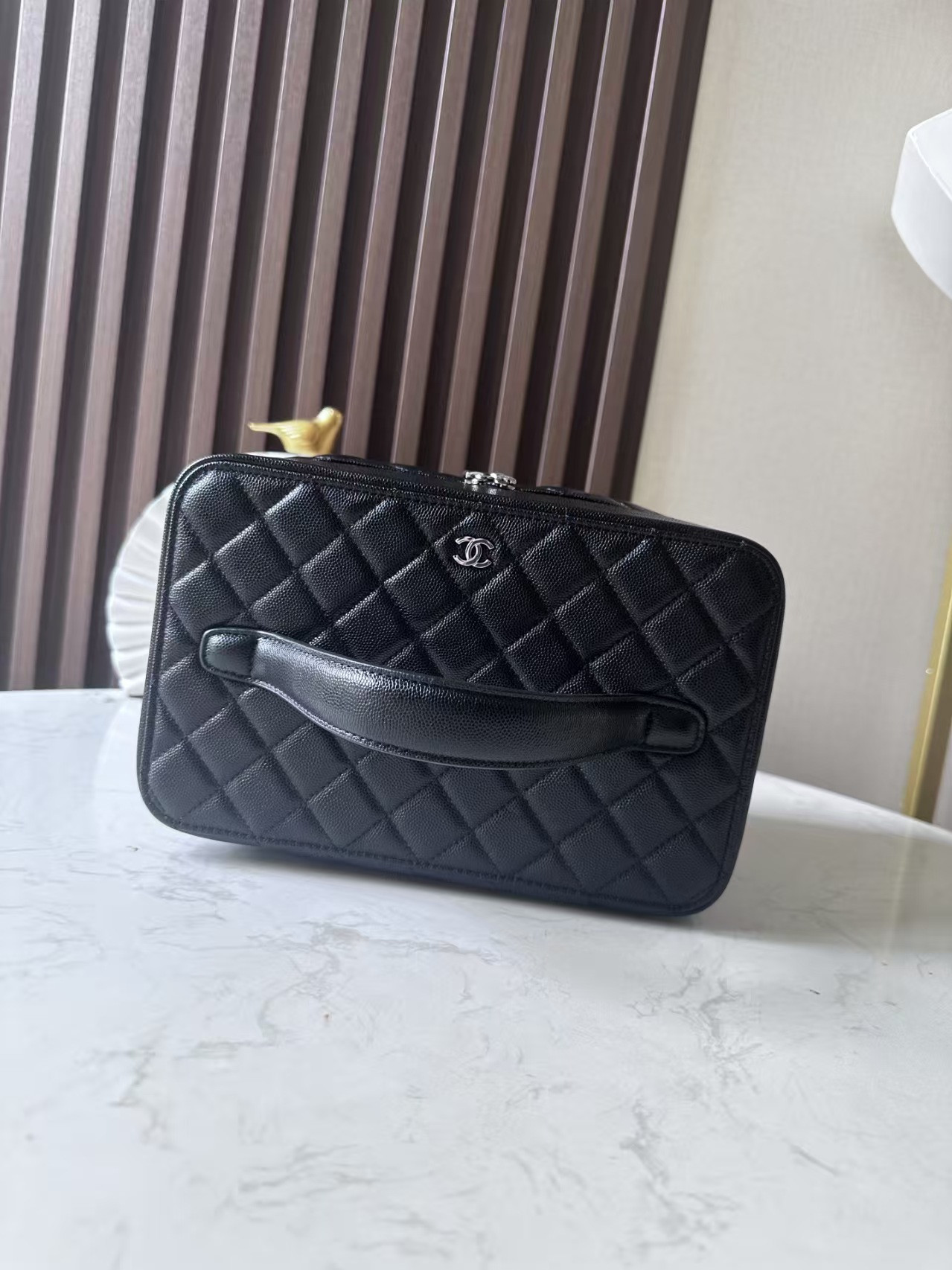 Ch**el Quilted Vanity Case Bags 25x16x18cm