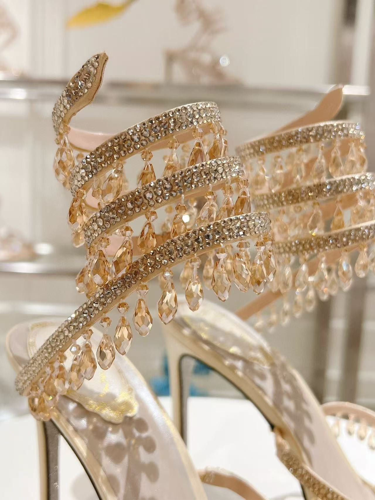 UA RENÉ CAOVILLA CHANDELIER SANDAL 95mm