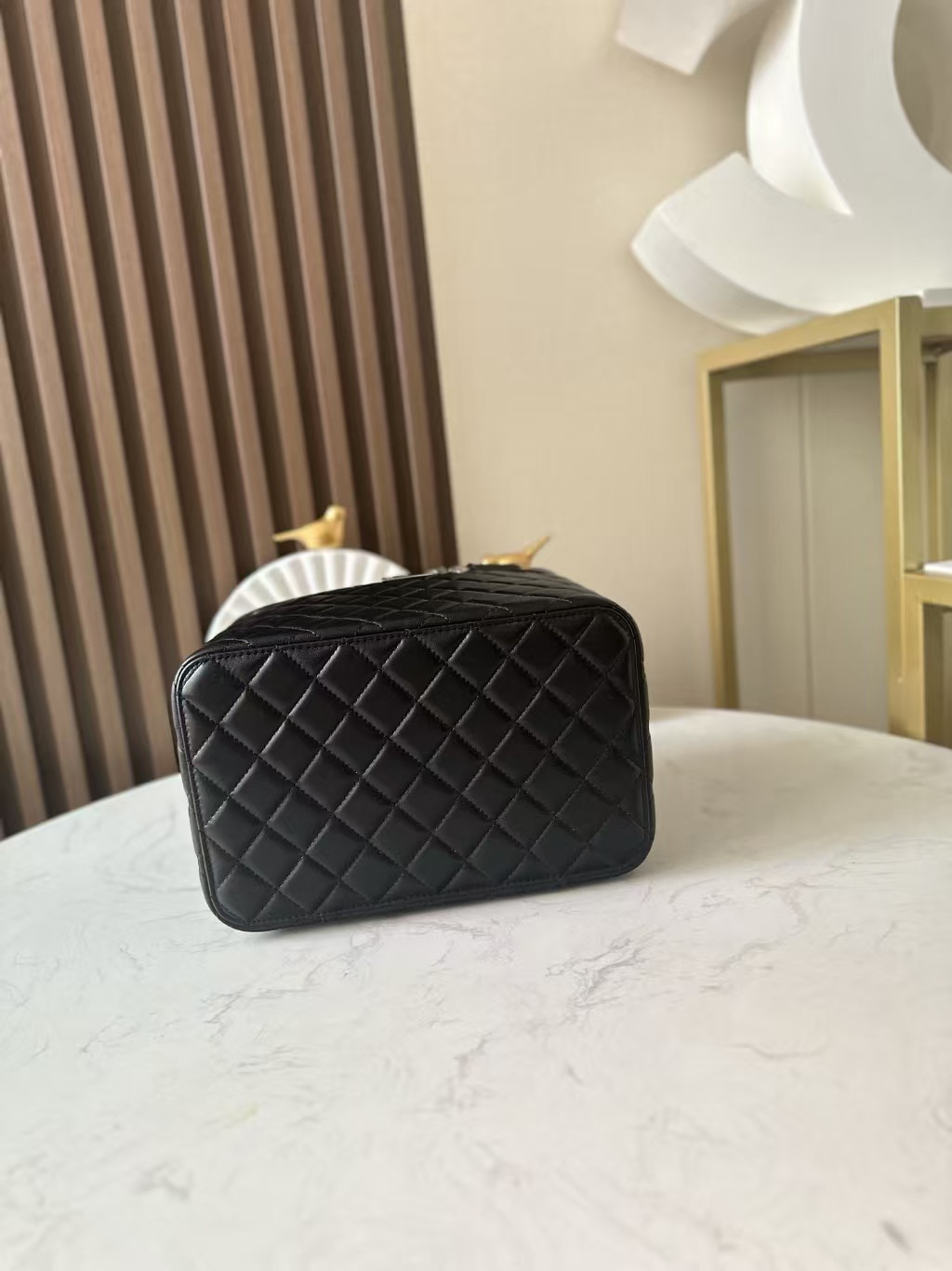 Ch**el Quilted Vanity Case Bags 25x16x18cm