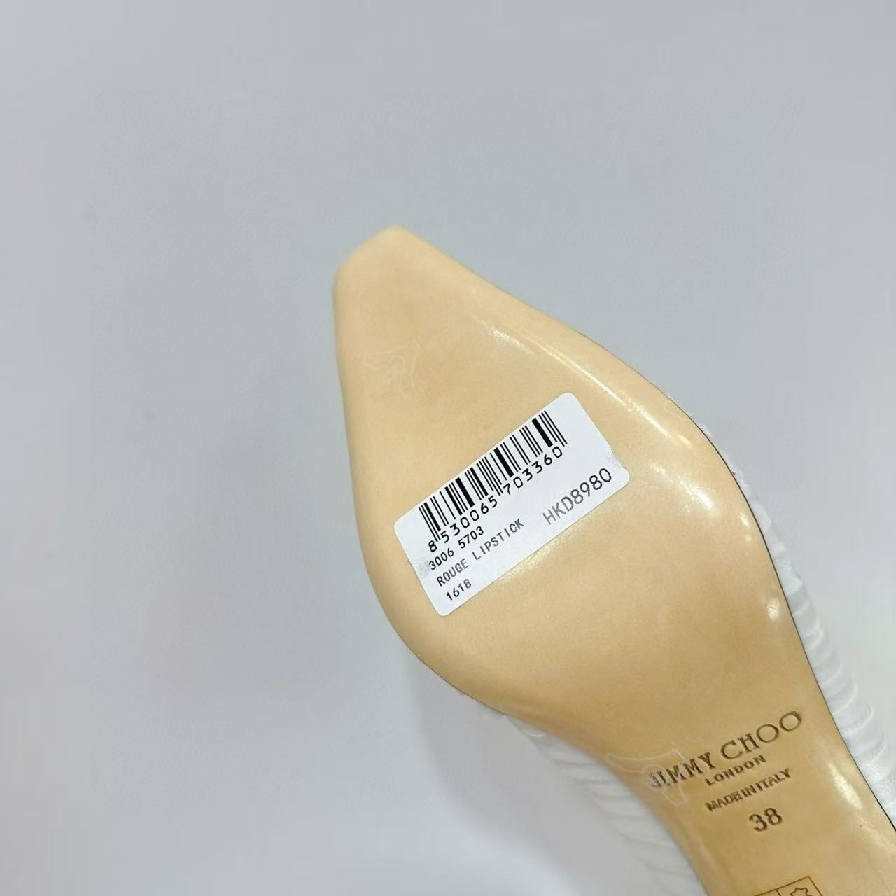 UA J1m*y Ch00 Ivory Tulle and Nappa Pumps