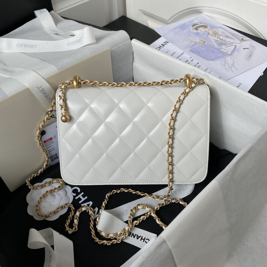 Ch**el Small 24C Flap Bag AS2649 22×14.5×8cm