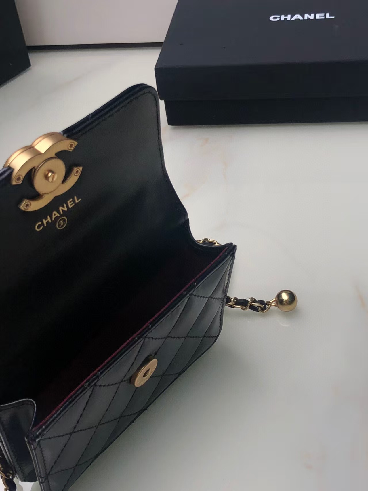 Ch**el Mini Flap Bag 12x9x2cm
