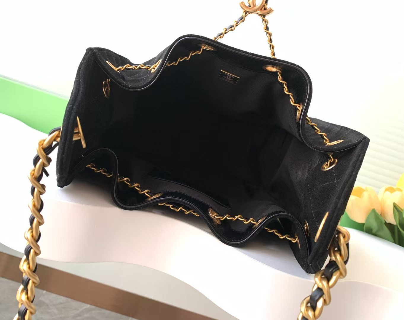 Ch**el 25C Bucket Bag 26x30x14cm