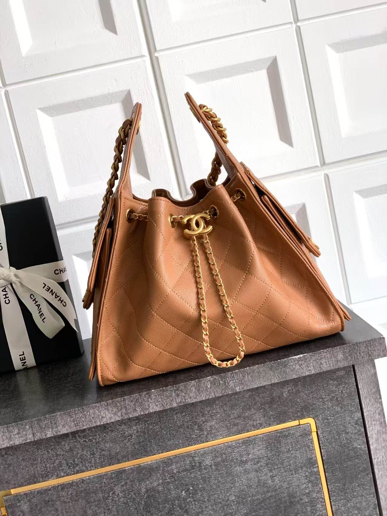Ch**el 25C Bucket Bag 26x30x14cm