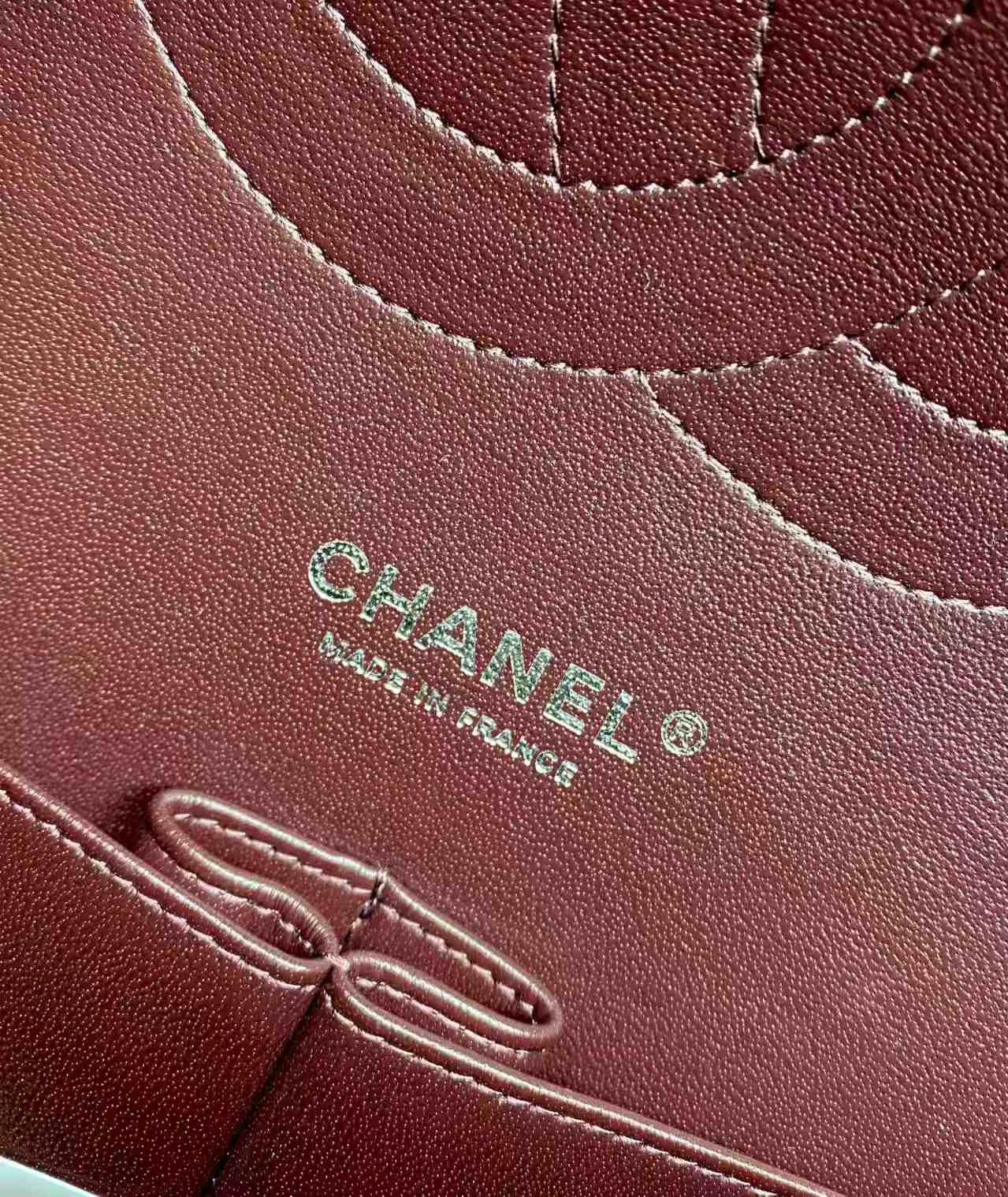 Ch**el Classic Flap Jumbo 30cm CF Black Silver 19.5x30x10cm
