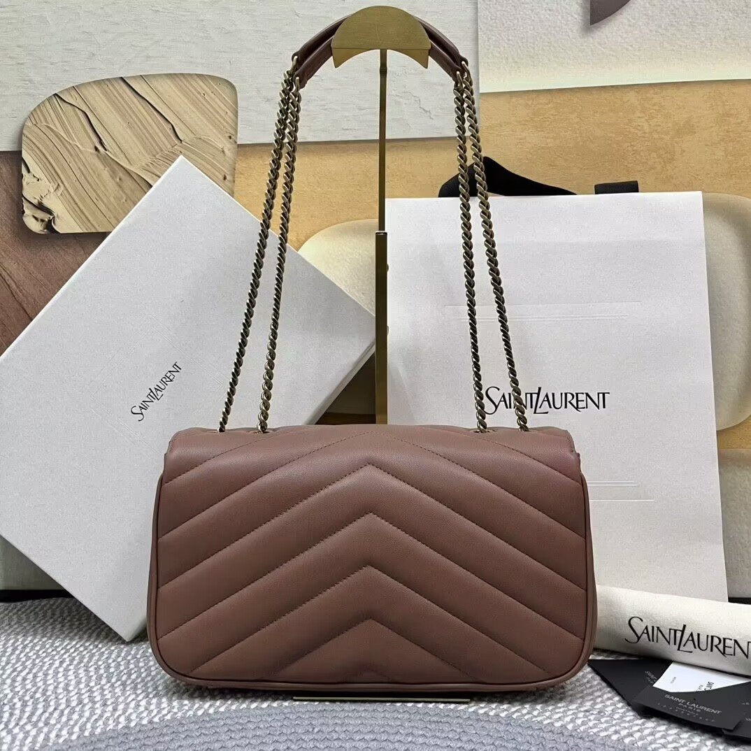 Y51 LOULOU MEDIUM IN MATELASSÉ LAMBSKIN 29x17x8cm