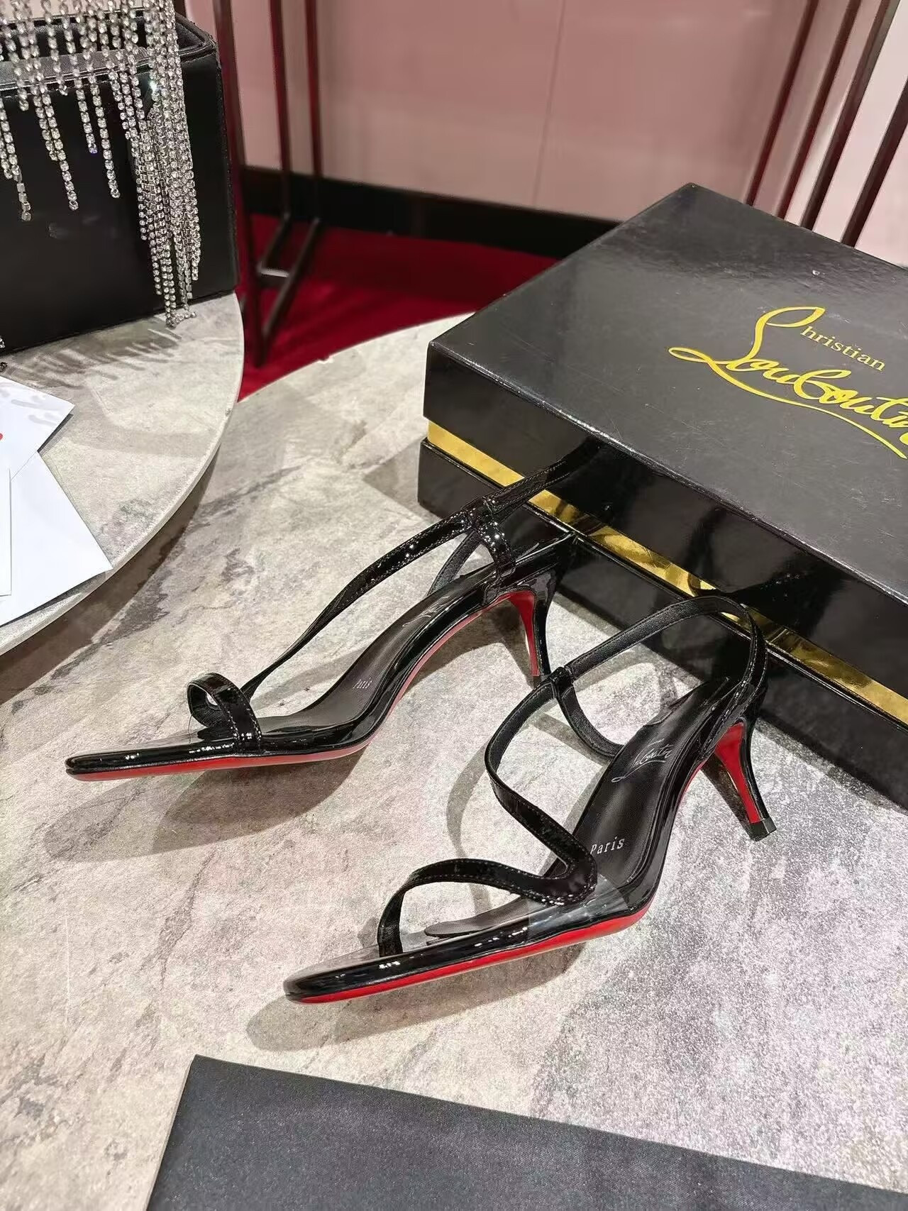 UA Chr1st1an Louboutin Rosalie Sandals