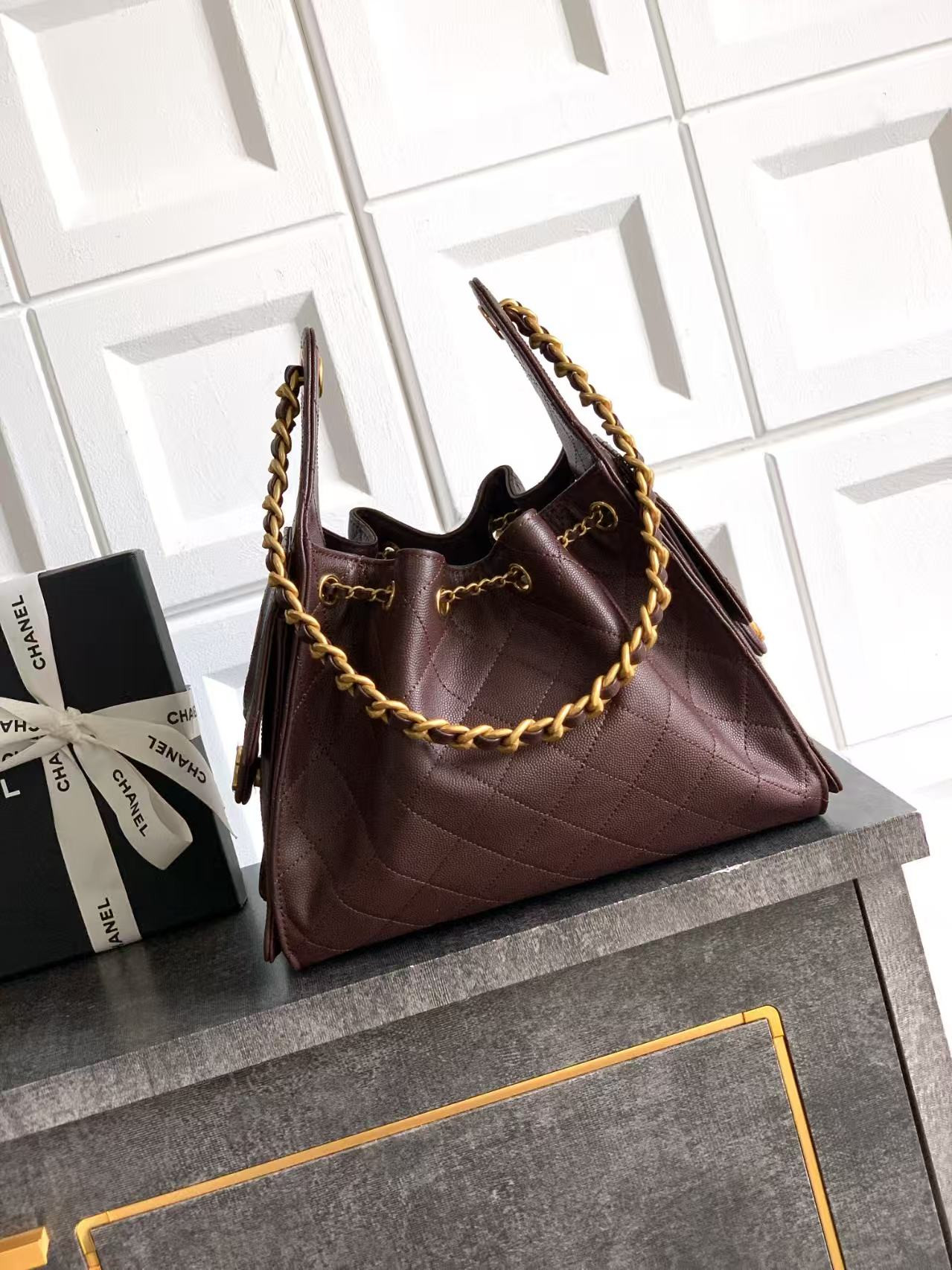 Ch**el 25C Bucket Bag 26x30x14cm