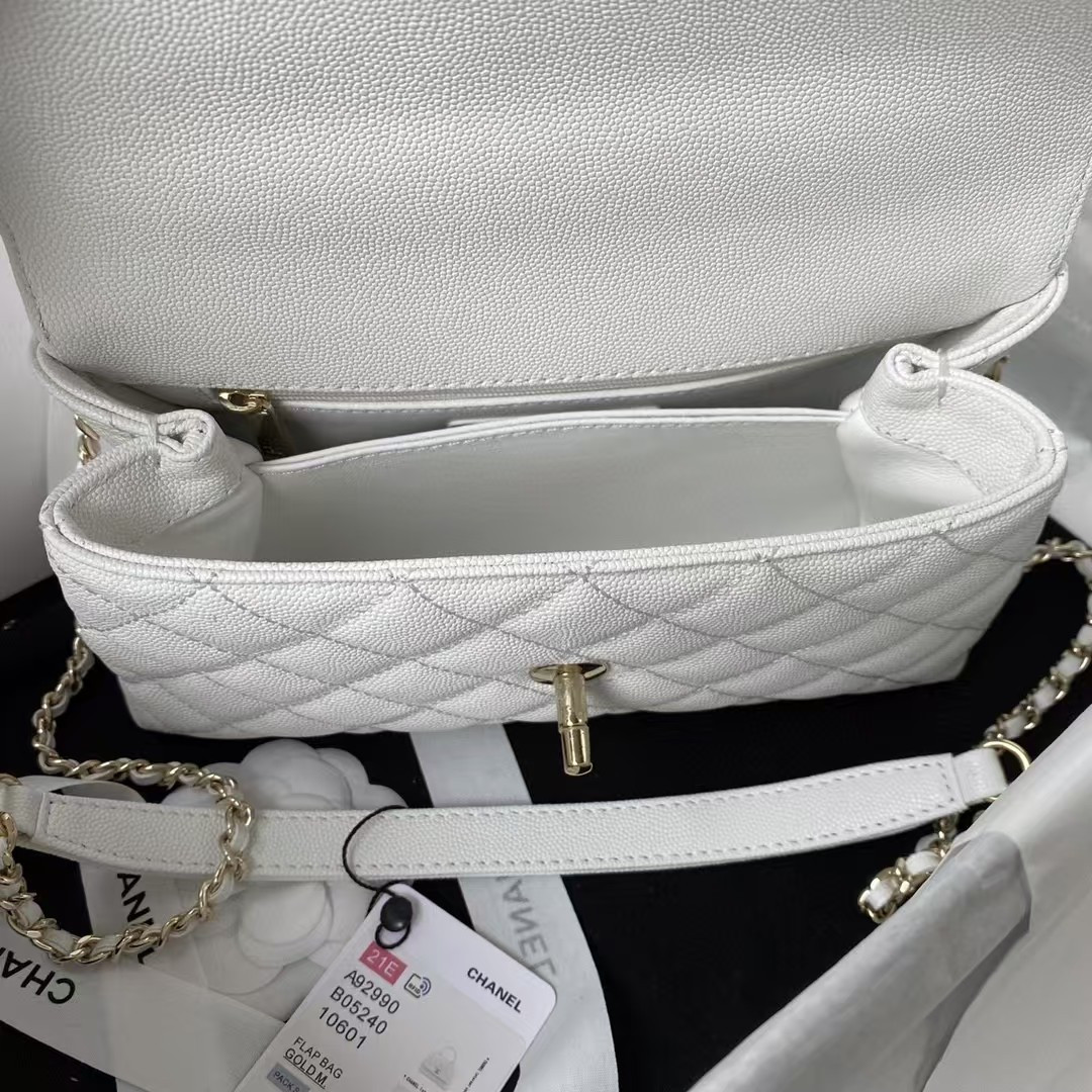 Ch**el Coco Handle Bag A92990 24x10x14CM