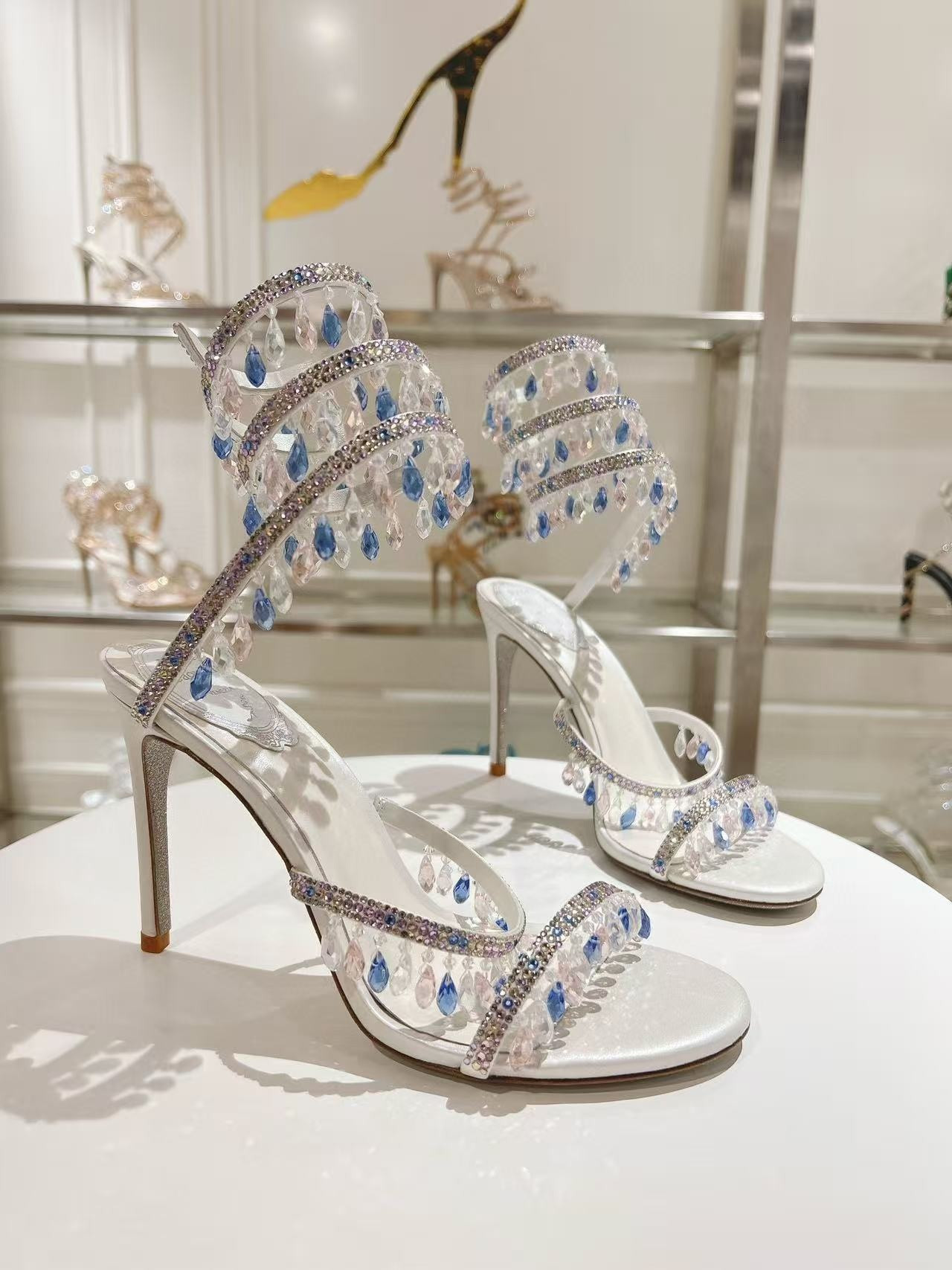 UA RENÉ CAOVILLA CHANDELIER SANDAL 95mm