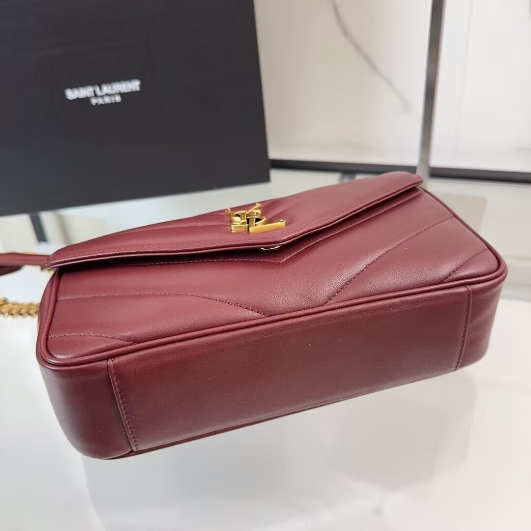 Y51 LOULOU small in MATELASSÉ lambskin 24x14x6cm
