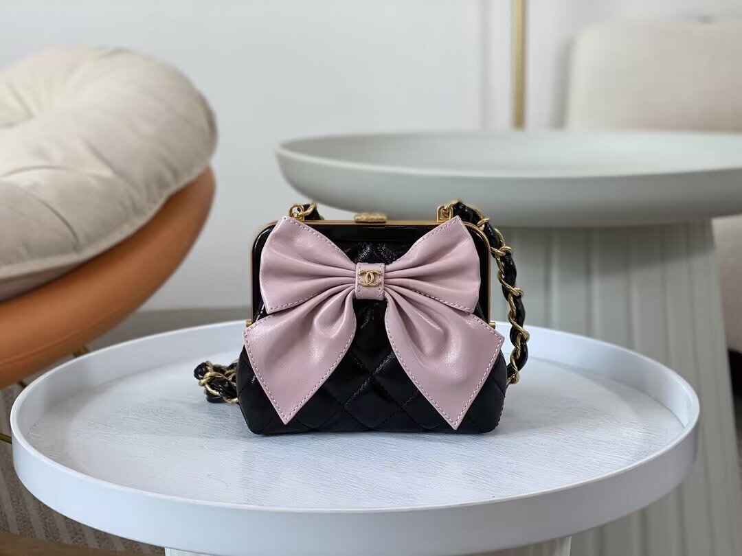 Ch**el CLUTCH WITH CHAIN 12 × 13 × 4 cm