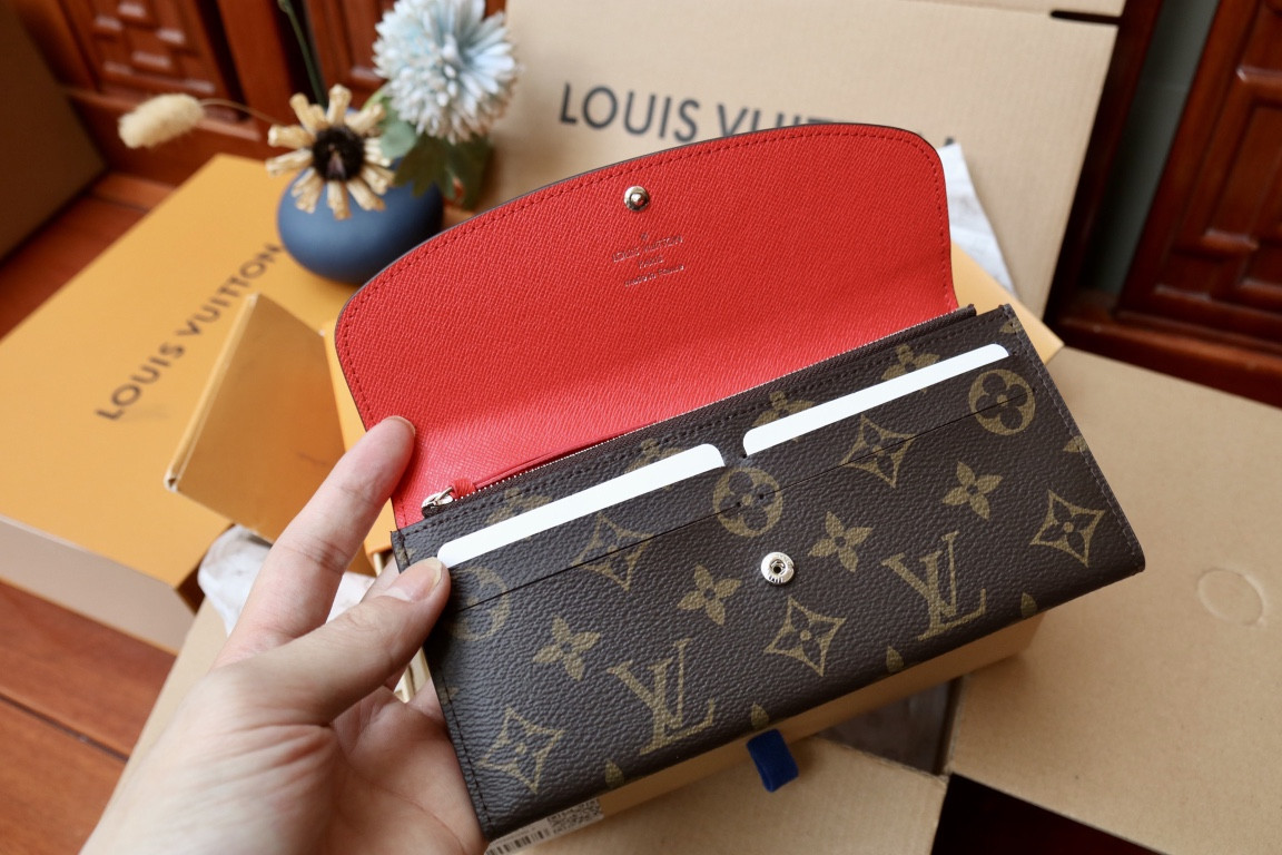 LV EMILIE Wallet M82919 19 x 10 x 2 cm
