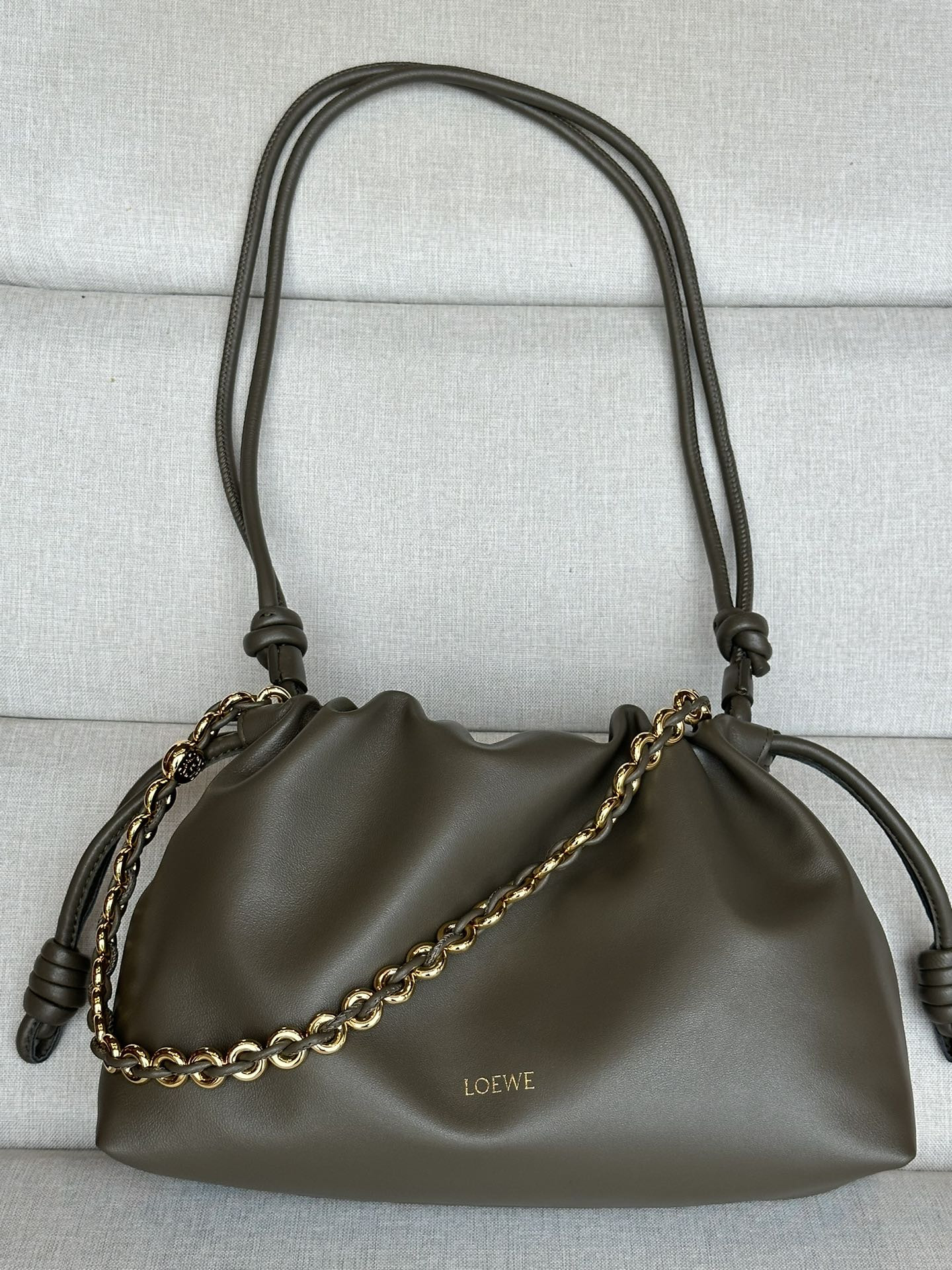 L0ew* Flamenco purse 30X 10.5X 20CM