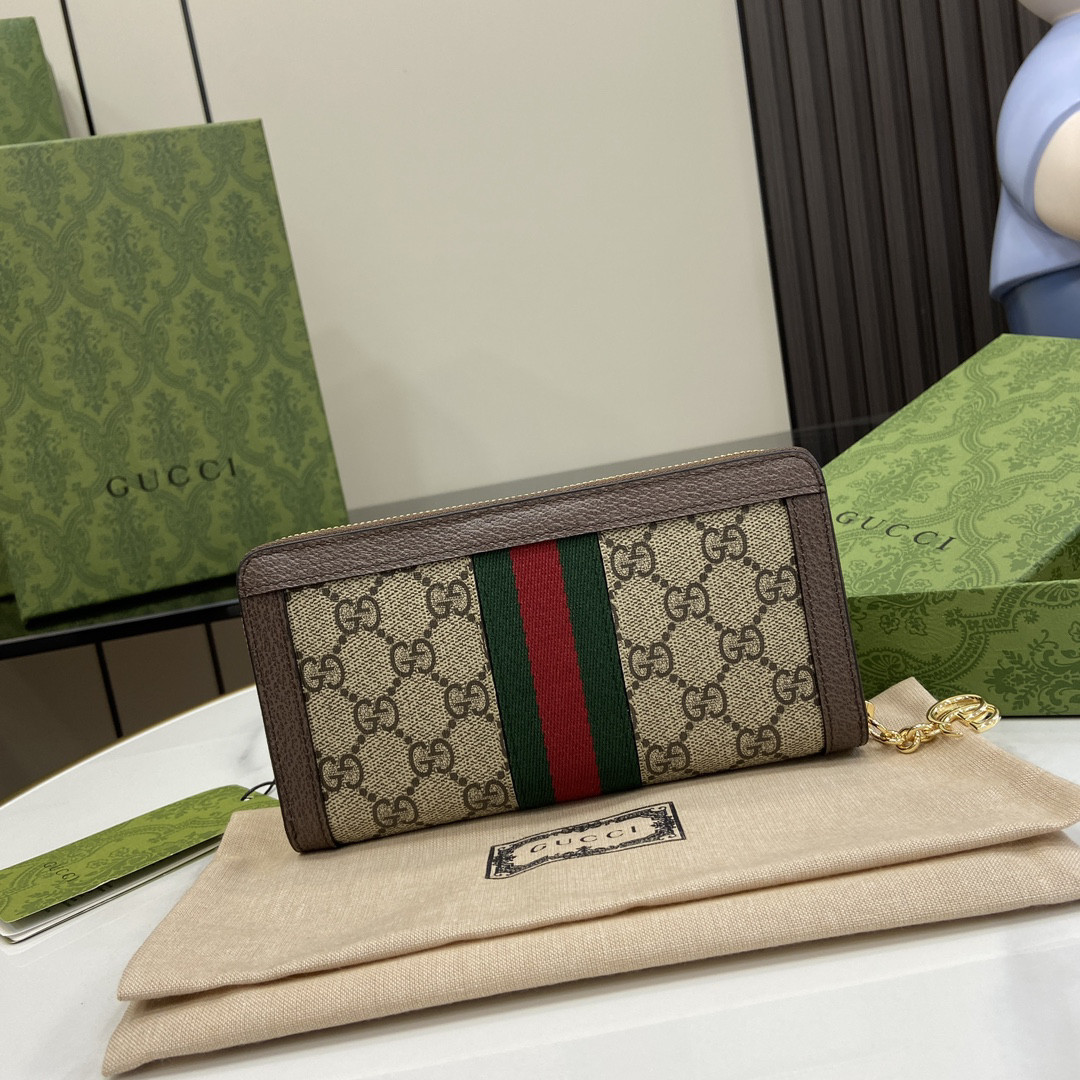 Gvc*1 OPHIDIAZIP AROUND WALLET 19.5x11x3cm