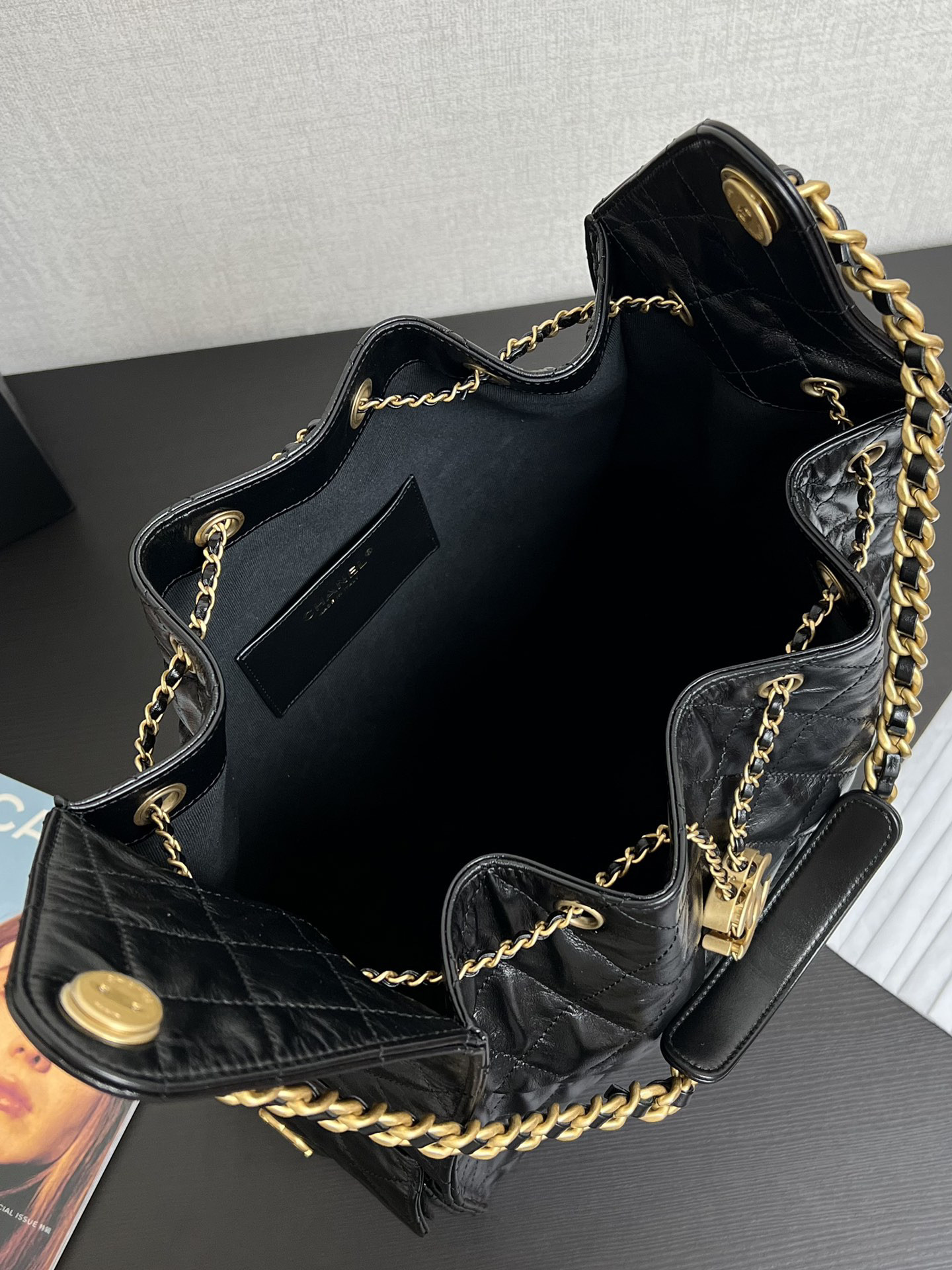 Ch**el 25C Bucket BAG 40x30x15cm