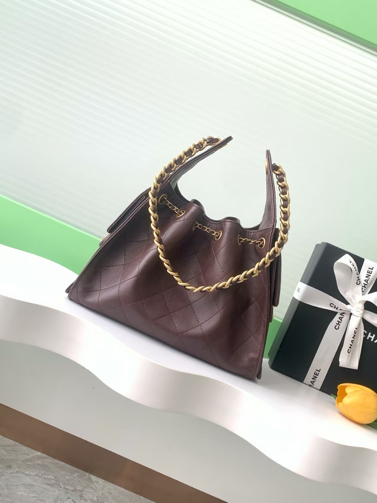 Ch**el 25C Bucket Bag 26x30x14cm