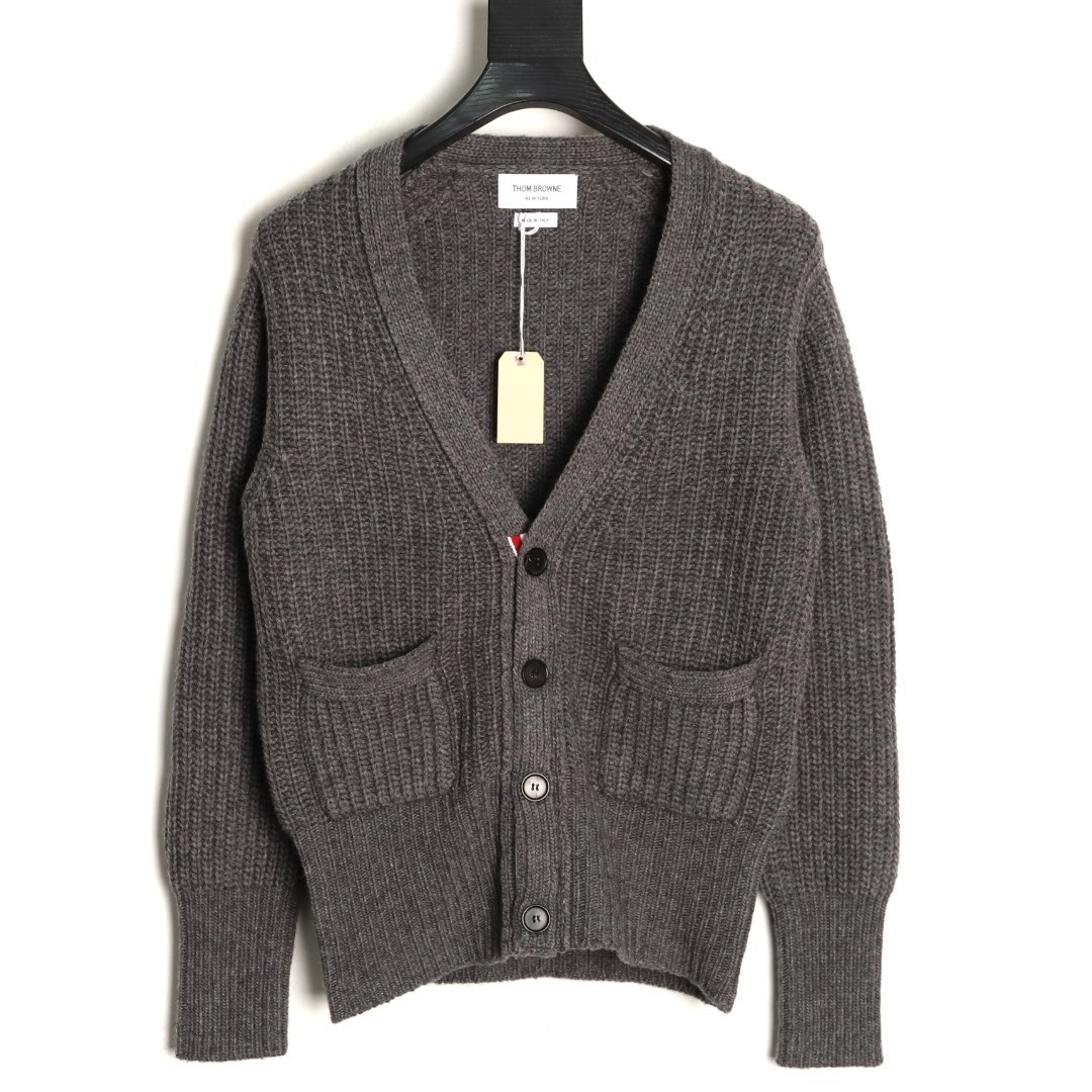 THOM BROWNE Wool Cardigan