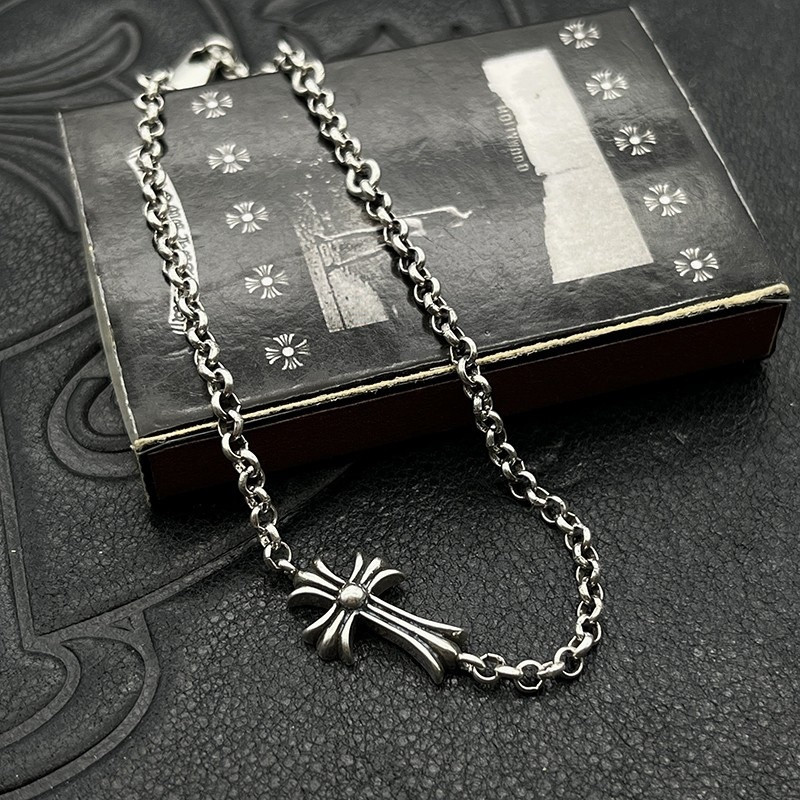 Ch*0me He**ts Cross Bracelet