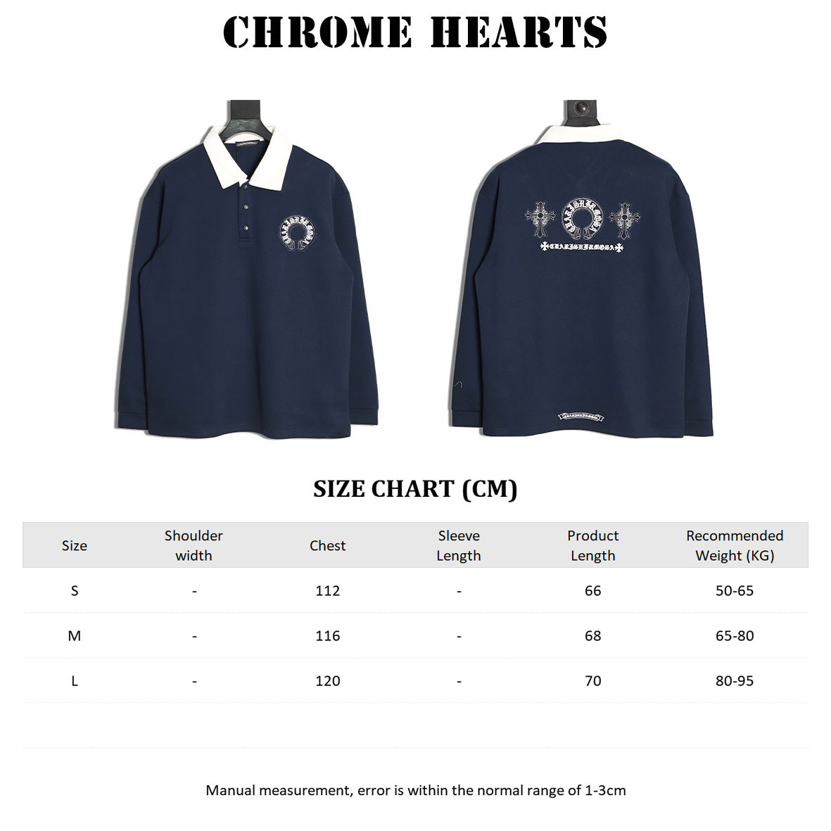 Ch*0me He**ts Long-sleeved Polo Shirt
