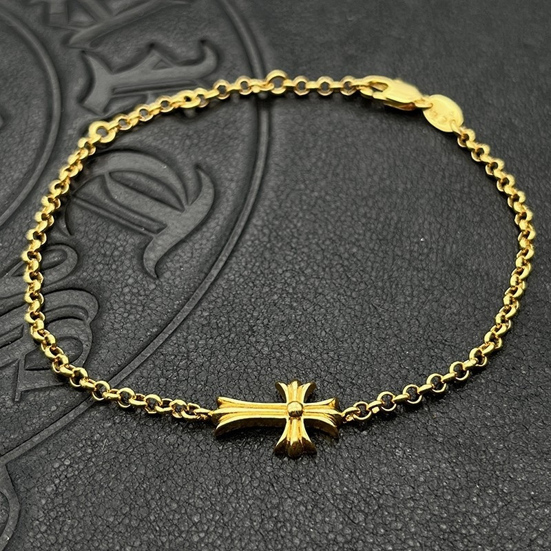 Ch*0me He**ts Cross Bracelet