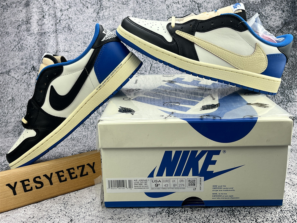 UA FRAGMENT DESIGN X TRAVIS SCOTT X AIR JORDAN 1 RETRO LOW