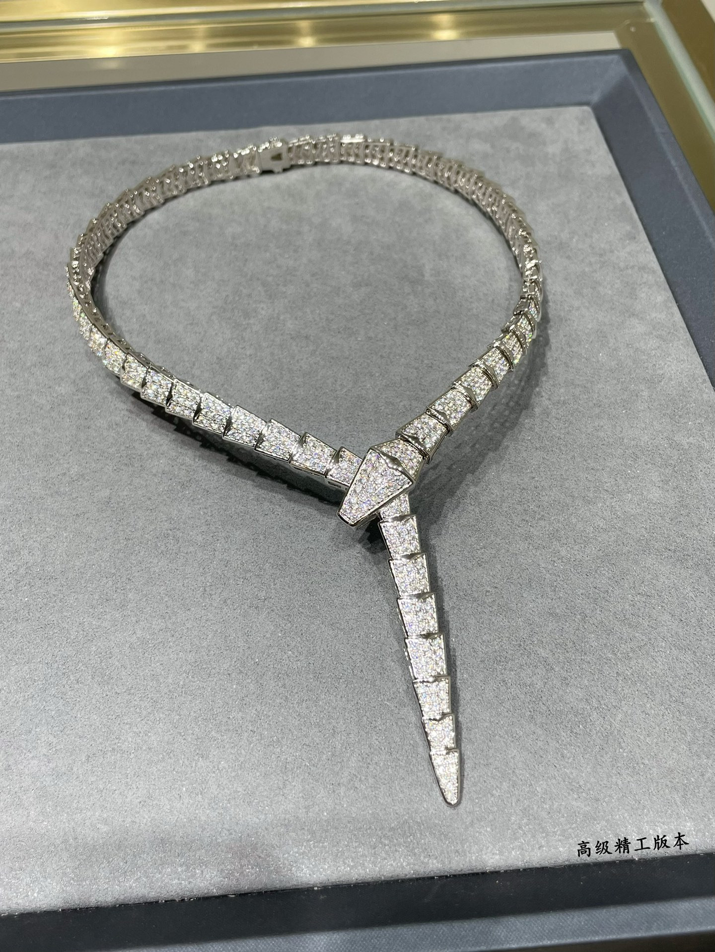 Bv1g*ai Wide Snake Necklace