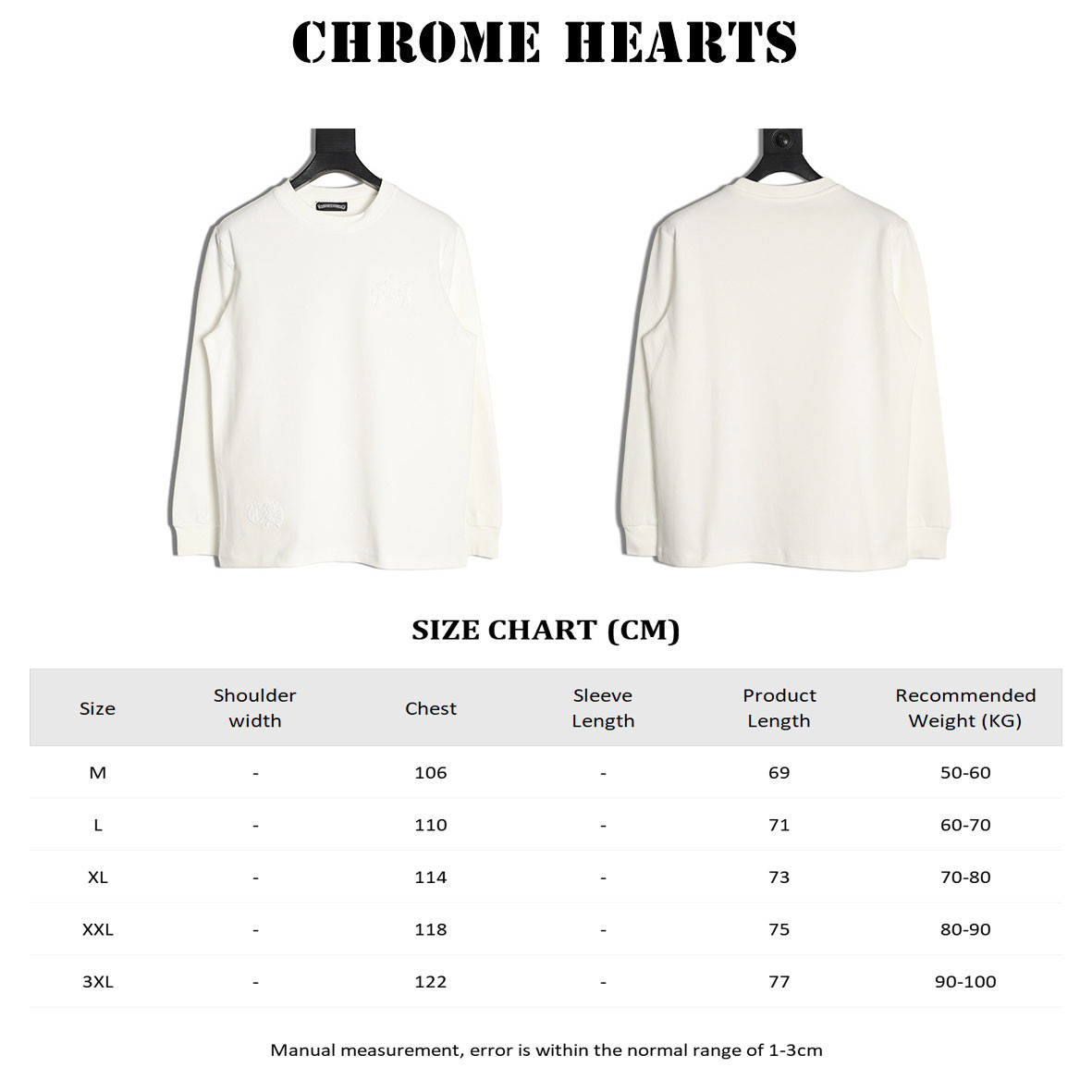 Ch*0me He**ts 25FW Long-sleeved T-shirt