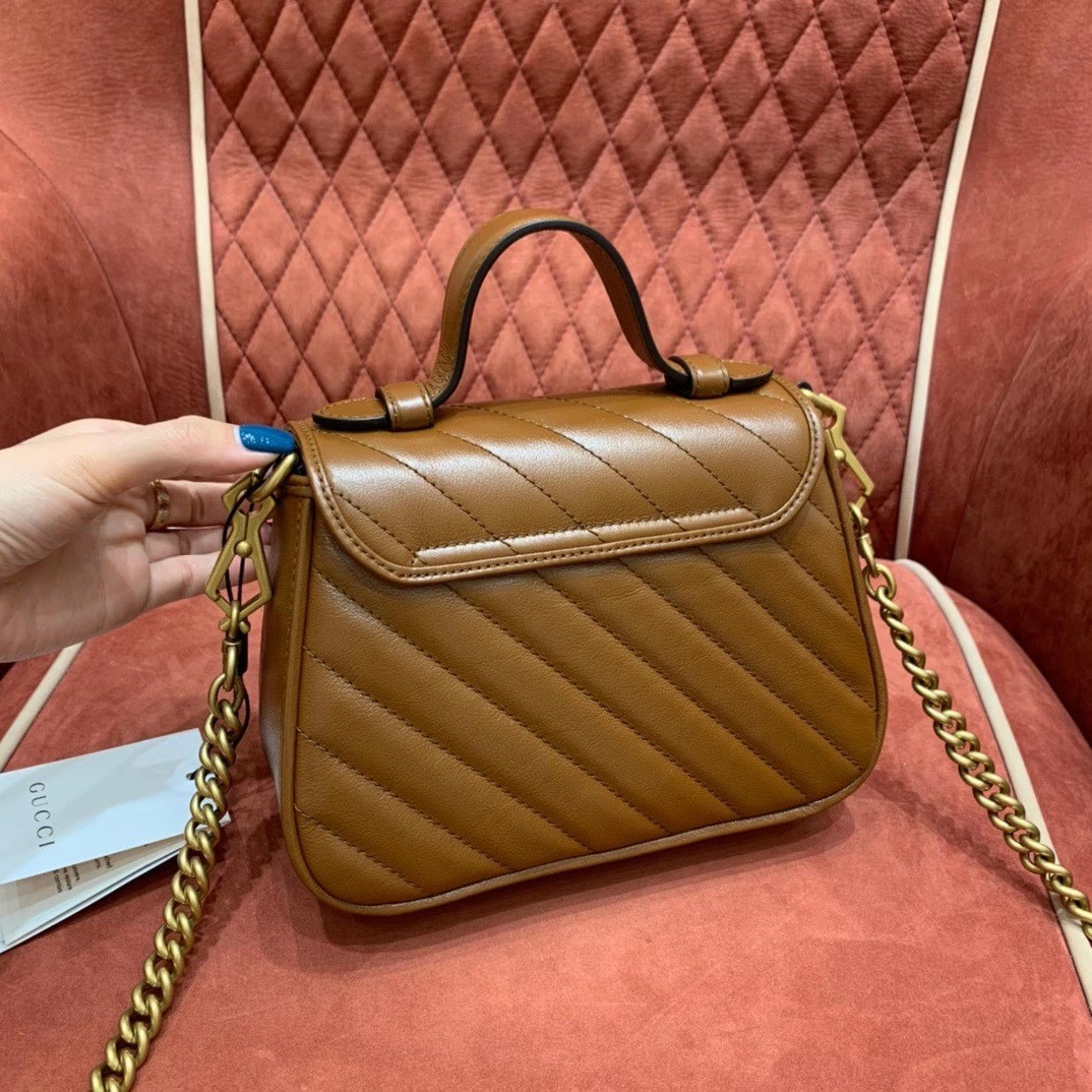 Gvc*1 GG Marmont mini top handle bag 21cm
