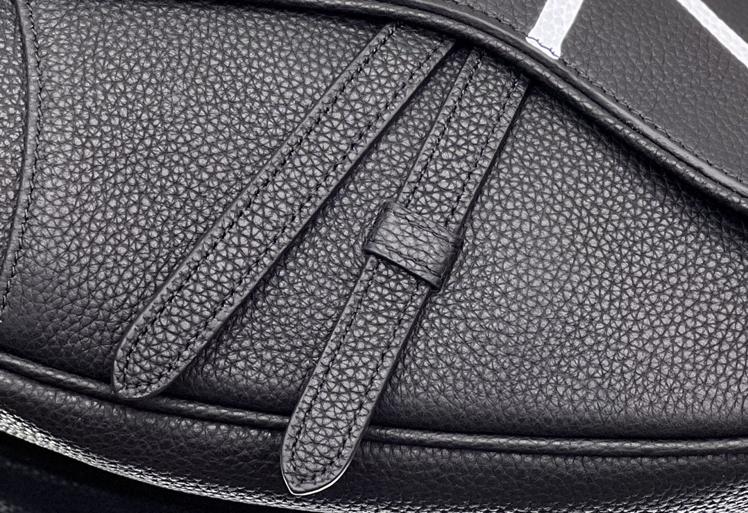Chr1st1an D10r X SHAWN STUSSY Grained Calfskin Saddle 26 x 19 x 4.5 cm