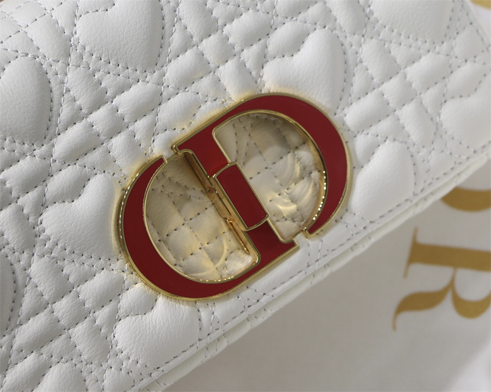 SMALL D10r CARO BAG amour Ivory 20 x 12 x 7 cm