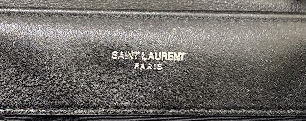 Y51 LOULOU SMALL IN QUILTED LEATHER BLACK 9 X 6.1 X 3.3 INCHES